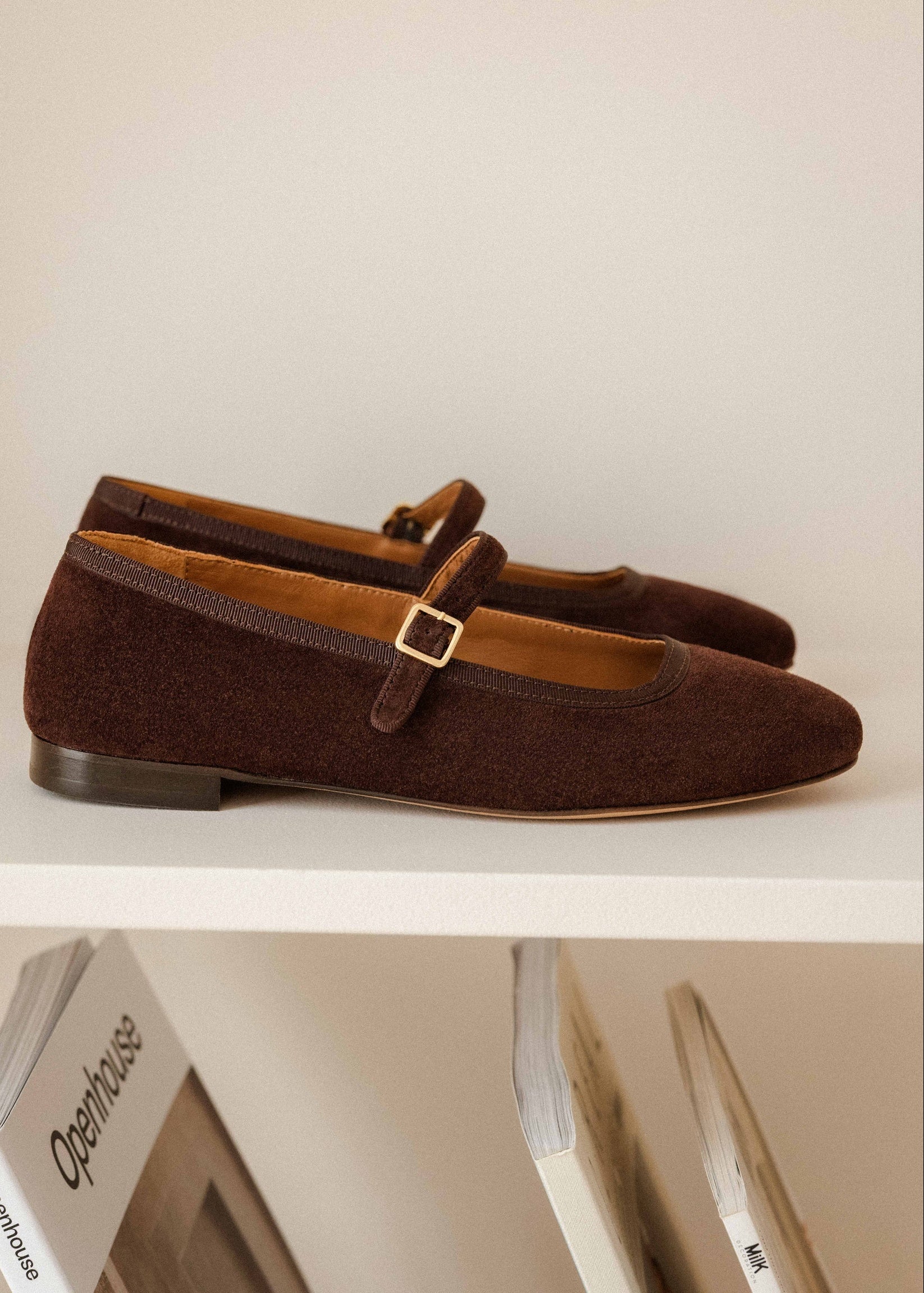 ballerines bobbies nova marron suède