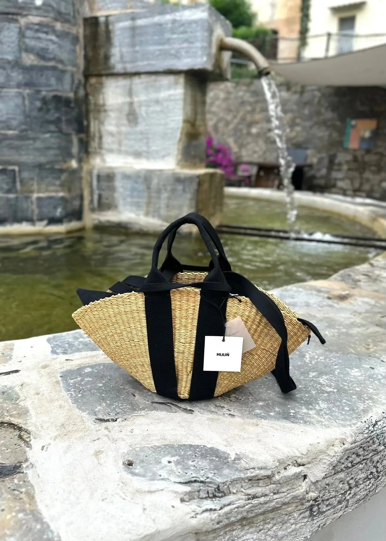 Panier Muuñ Mini Sophie - Natural - Black Handles Muuñ