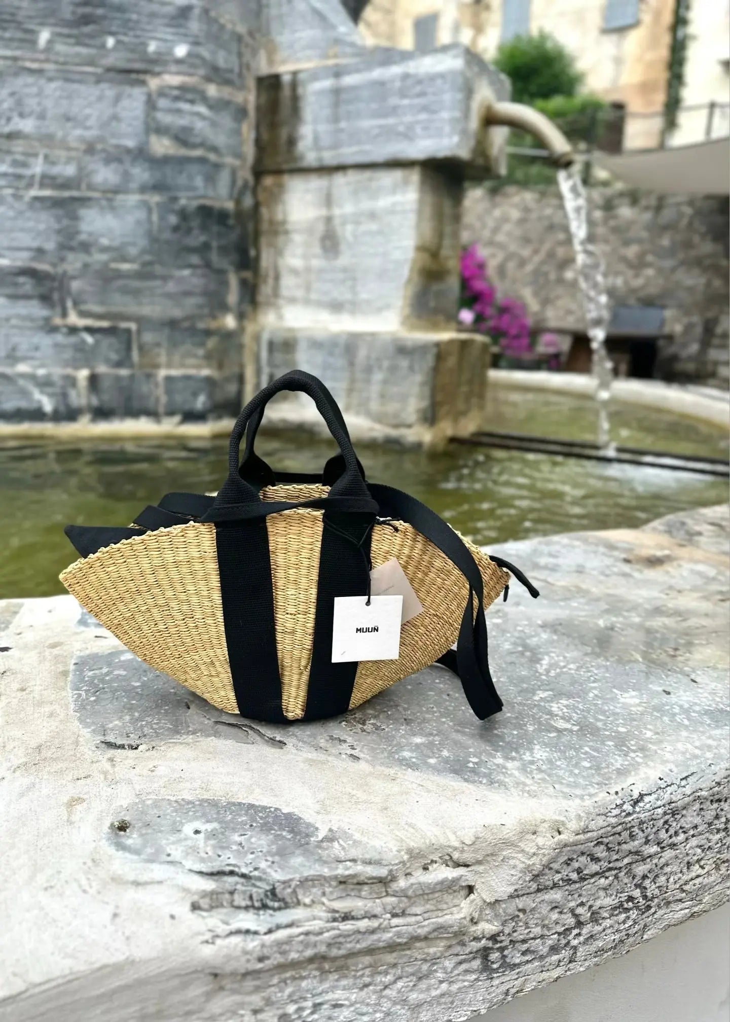 Panier Muuñ Mini Sophie - Natural - Black Handles Muuñ