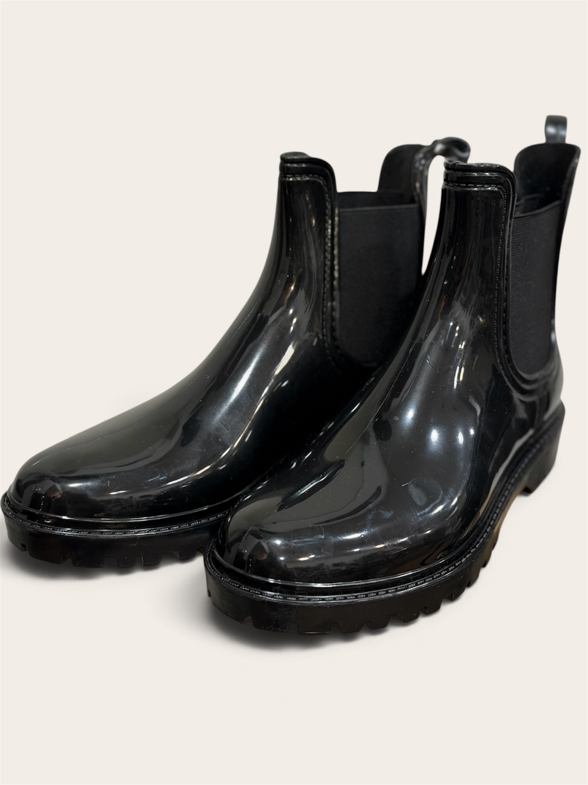 Bottes de pluie courtes Noir brillant - L'adresse Corte