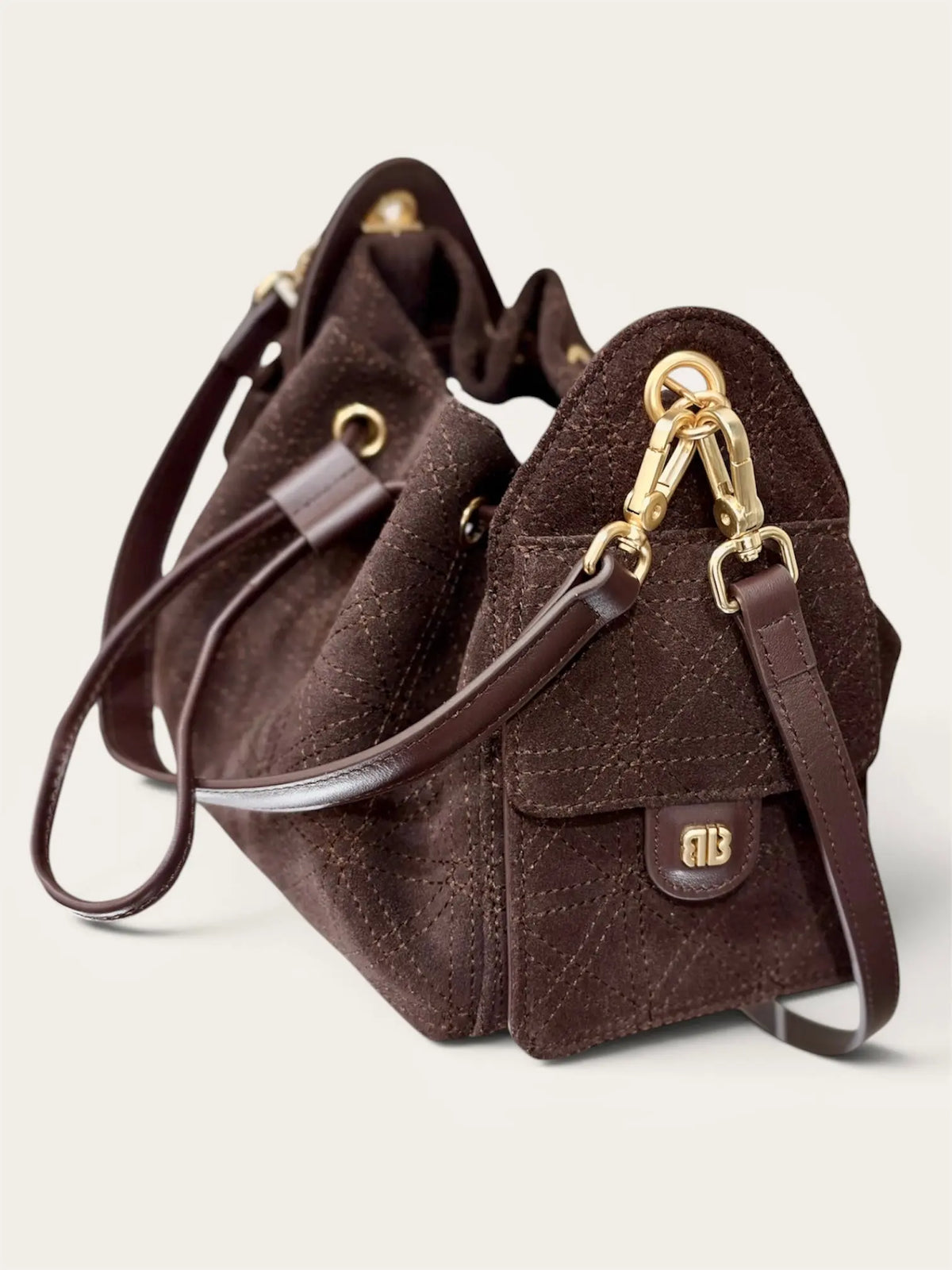 Sac Bibi Lou Agate suede Marron Bibi Lou