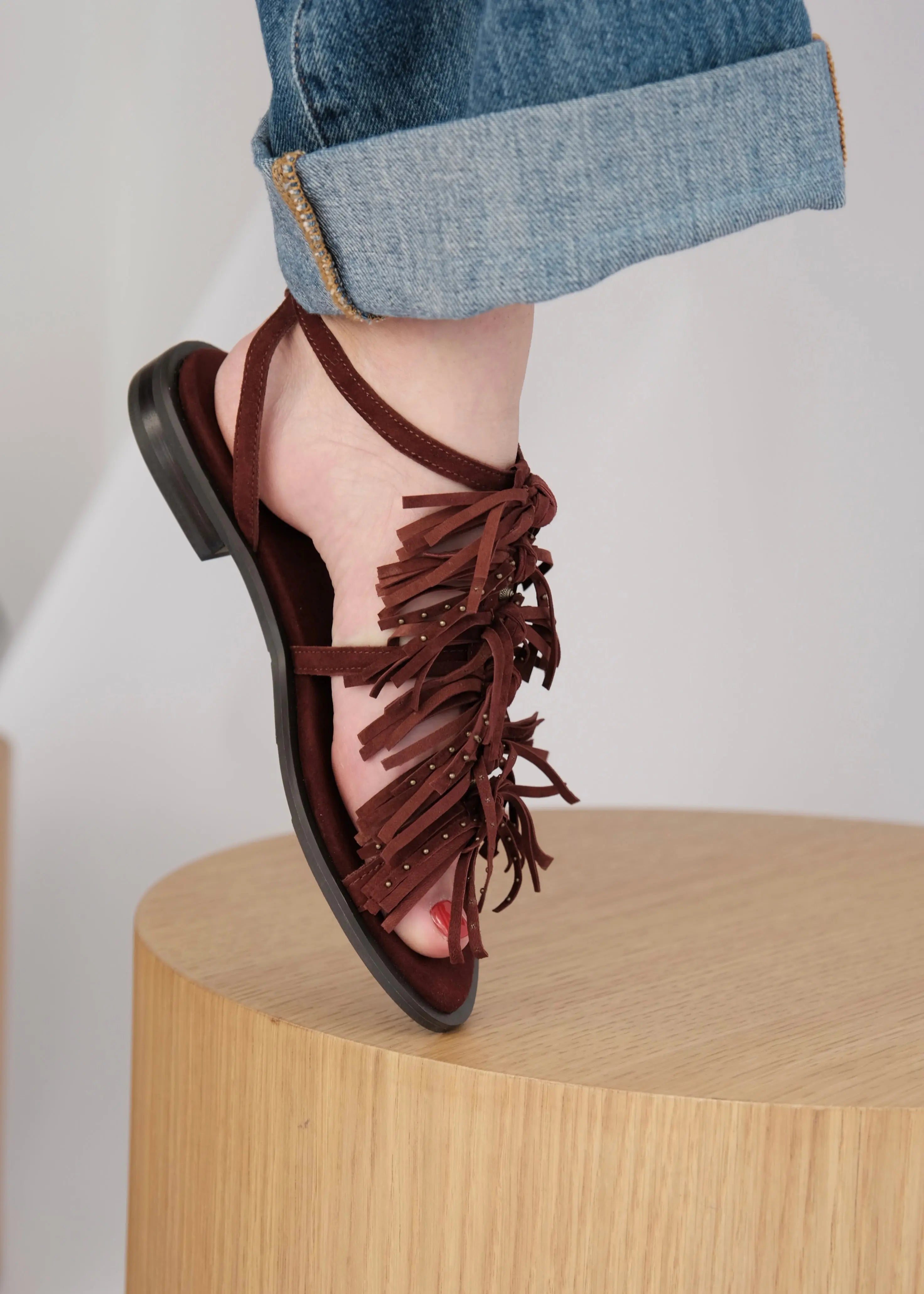 Sandales Ash Panic Marsala fringes Ash