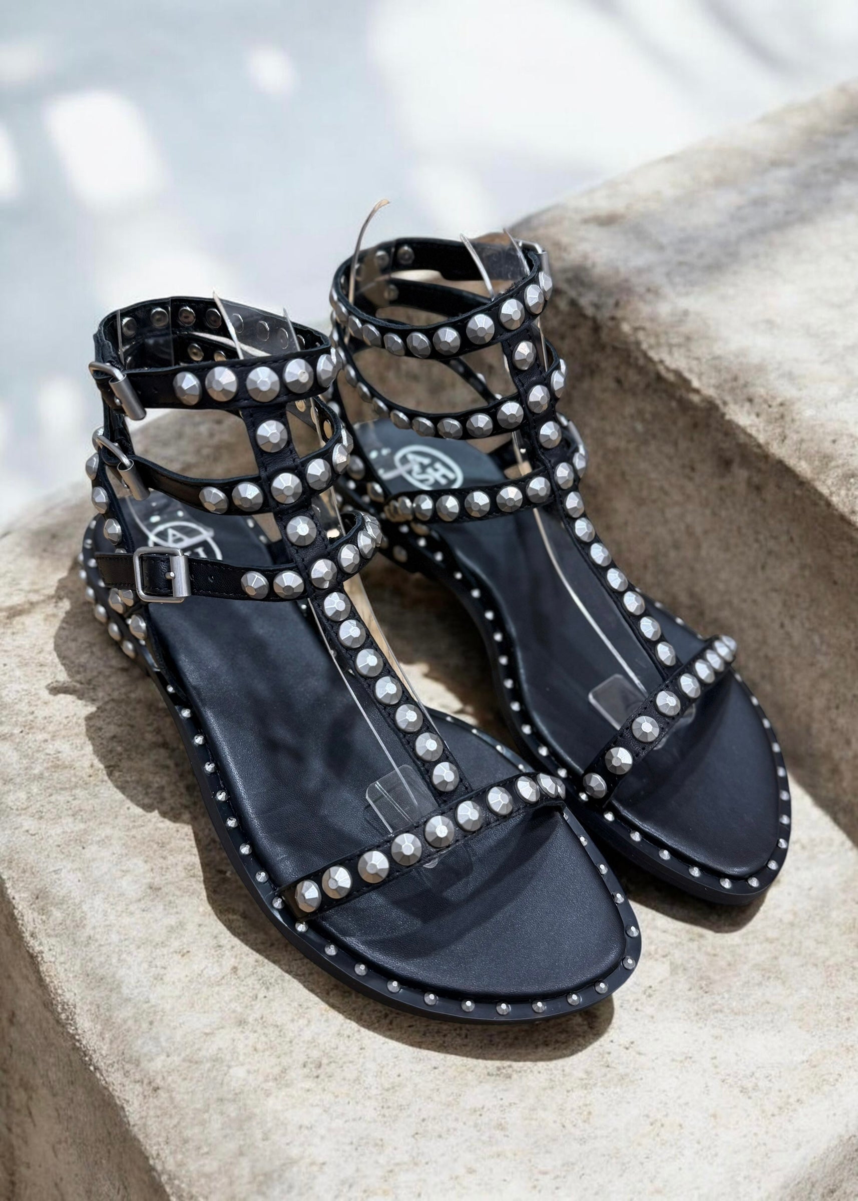 Sandales Ash Play Noir/Antic silver Ash