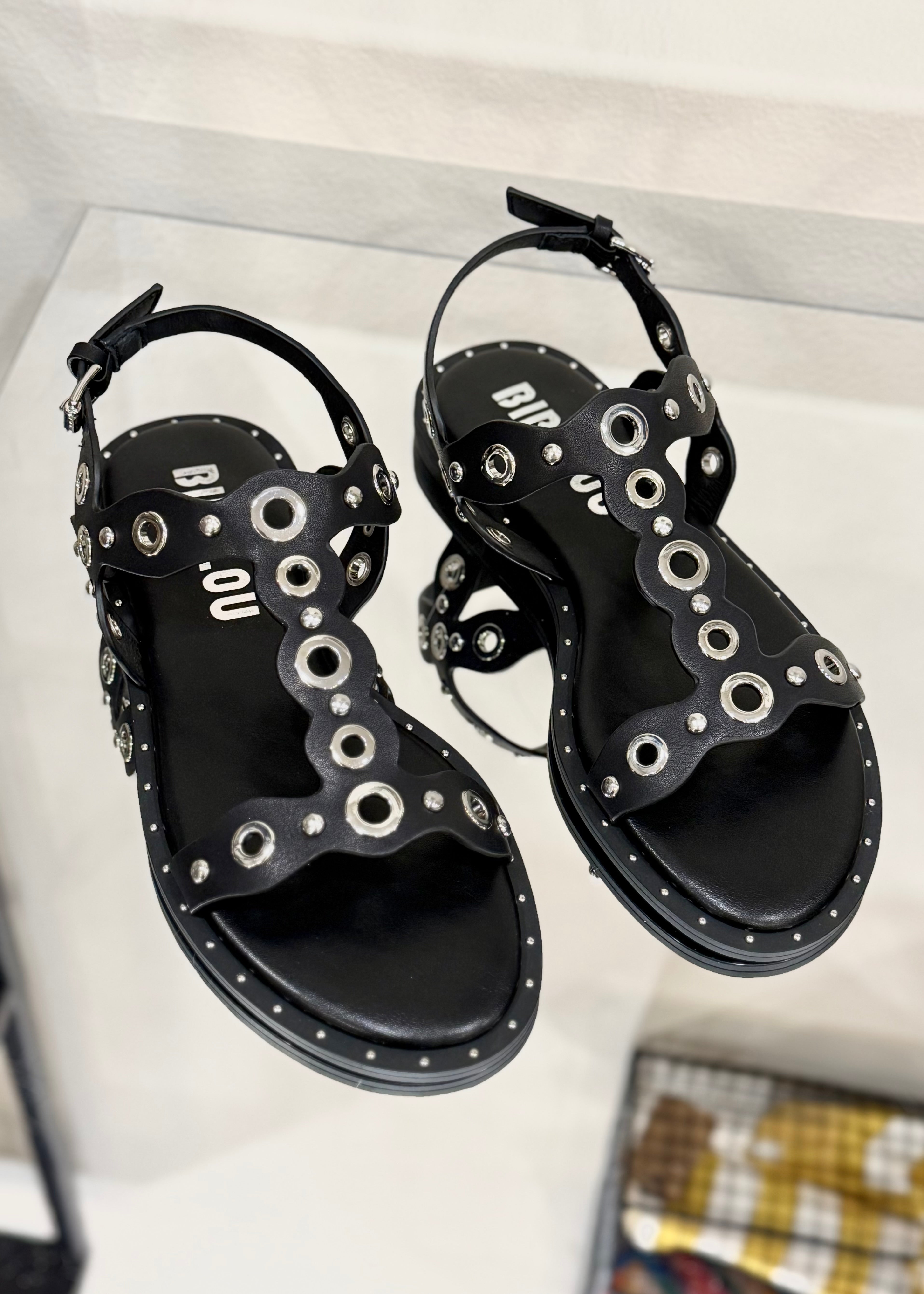 Sandales Bibi Lou Canna noir studs Bibi Lou