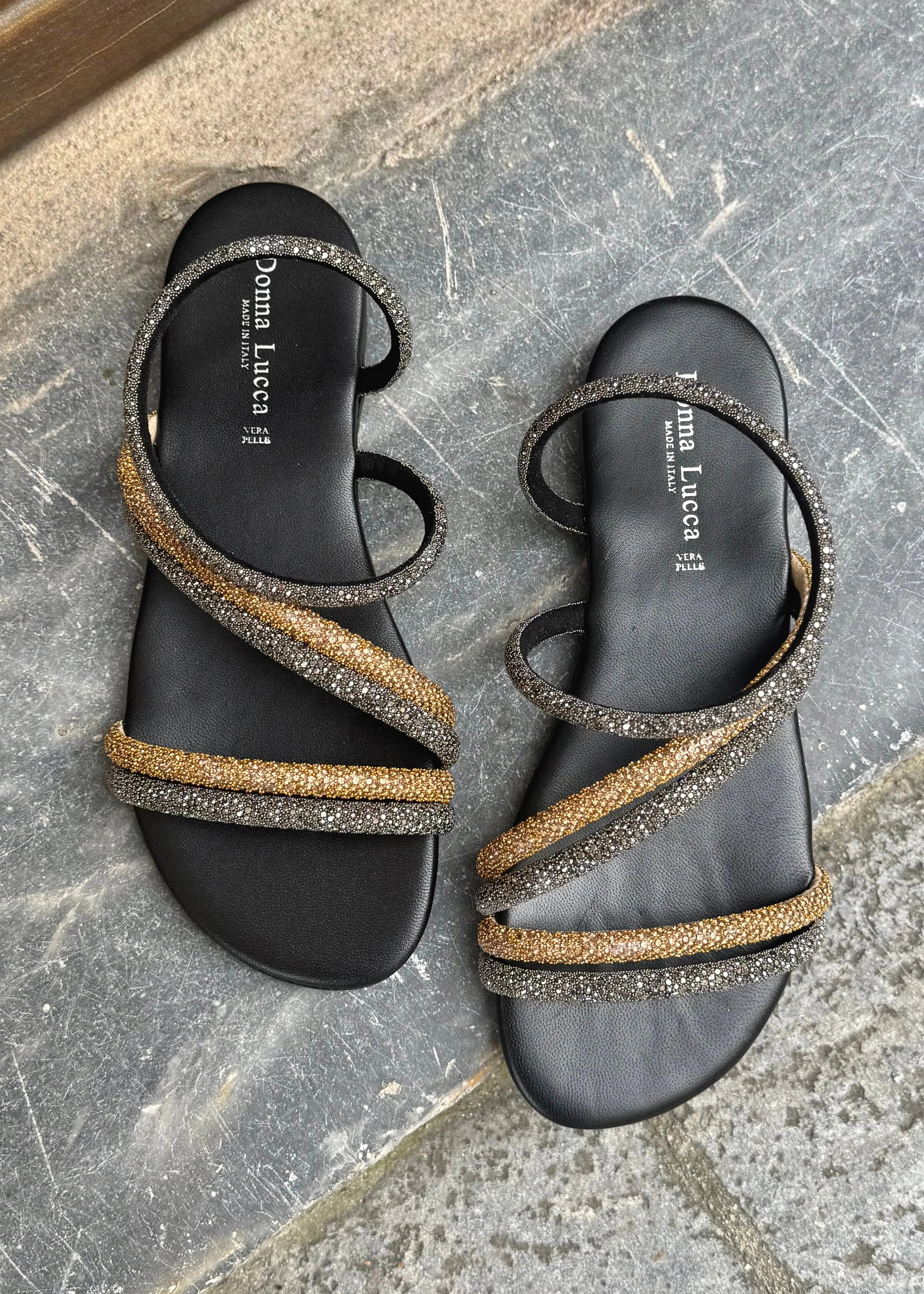Sandales Donna Lucca 1826 black/bronze Donna Lucca