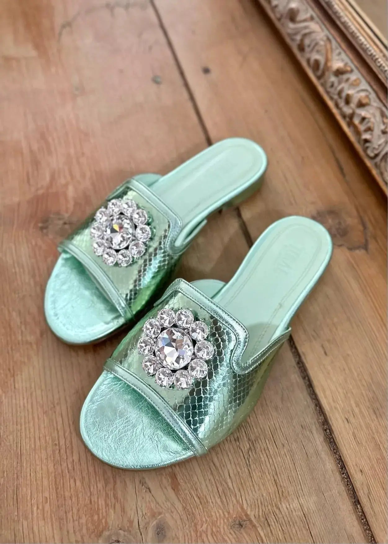 Sandales Toral Xanat métal Aqua Toral