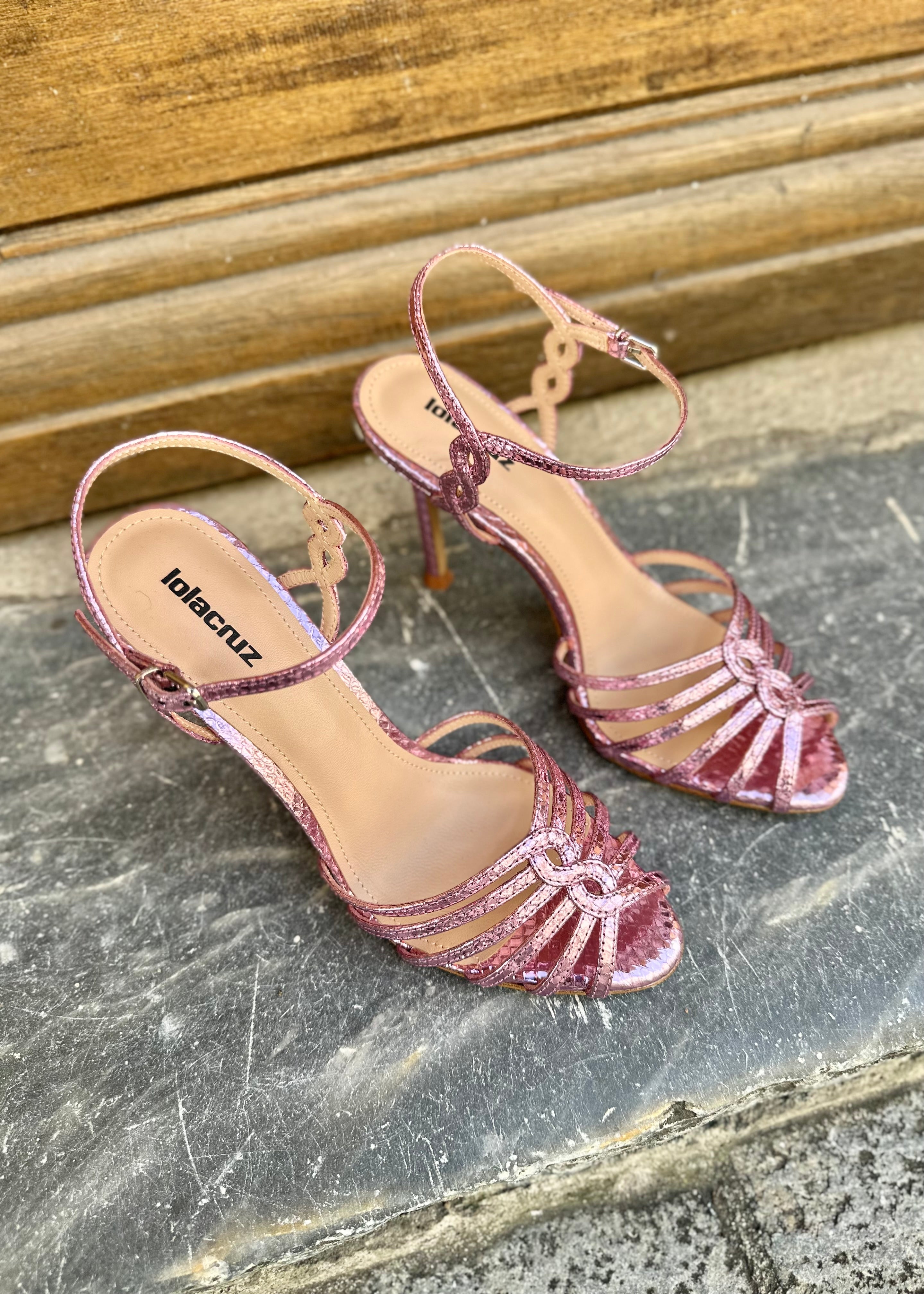 Sandales à talons Lola Cruz Tango 95 Pink Lola Cruz