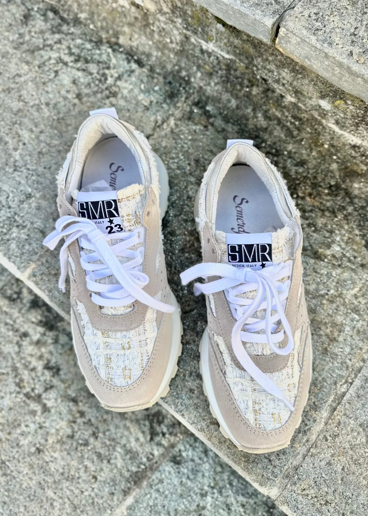 Baskets Semerdjian Balboa 11082 White Tweed Semerdjian