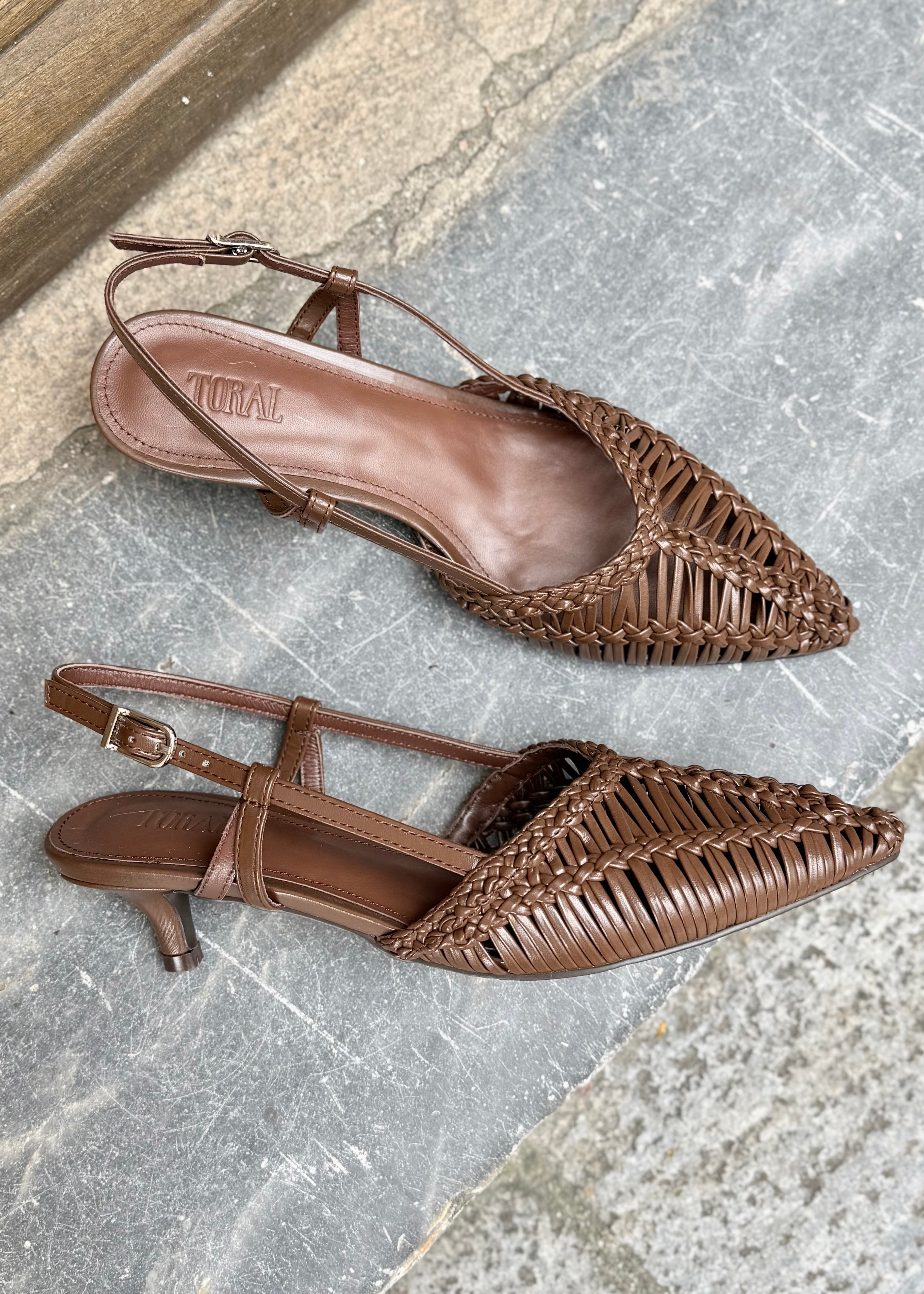 Slingback à talons Toral Kathryn Marron Toral shoes