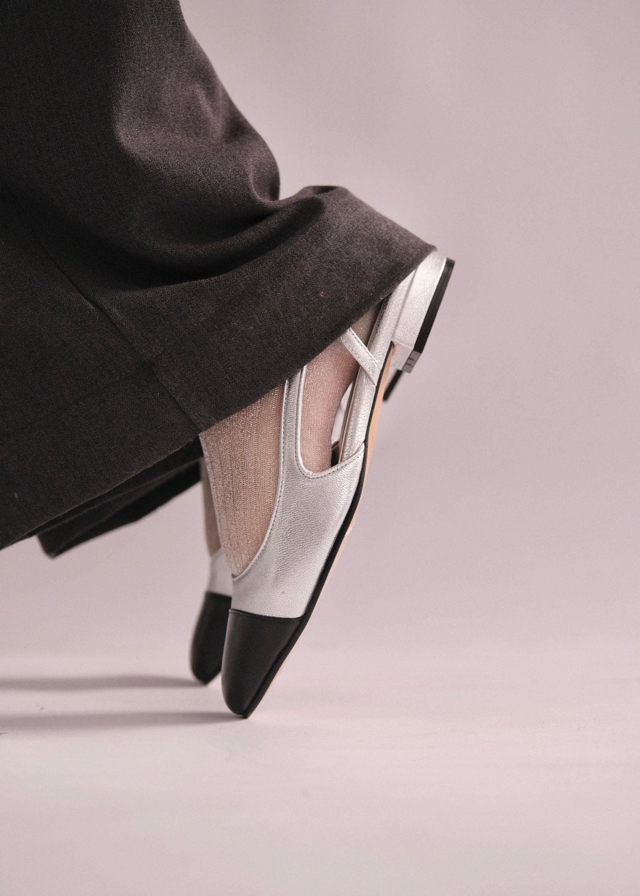 Sandales Slingback Toral Luisa Seta Silver Toral shoes