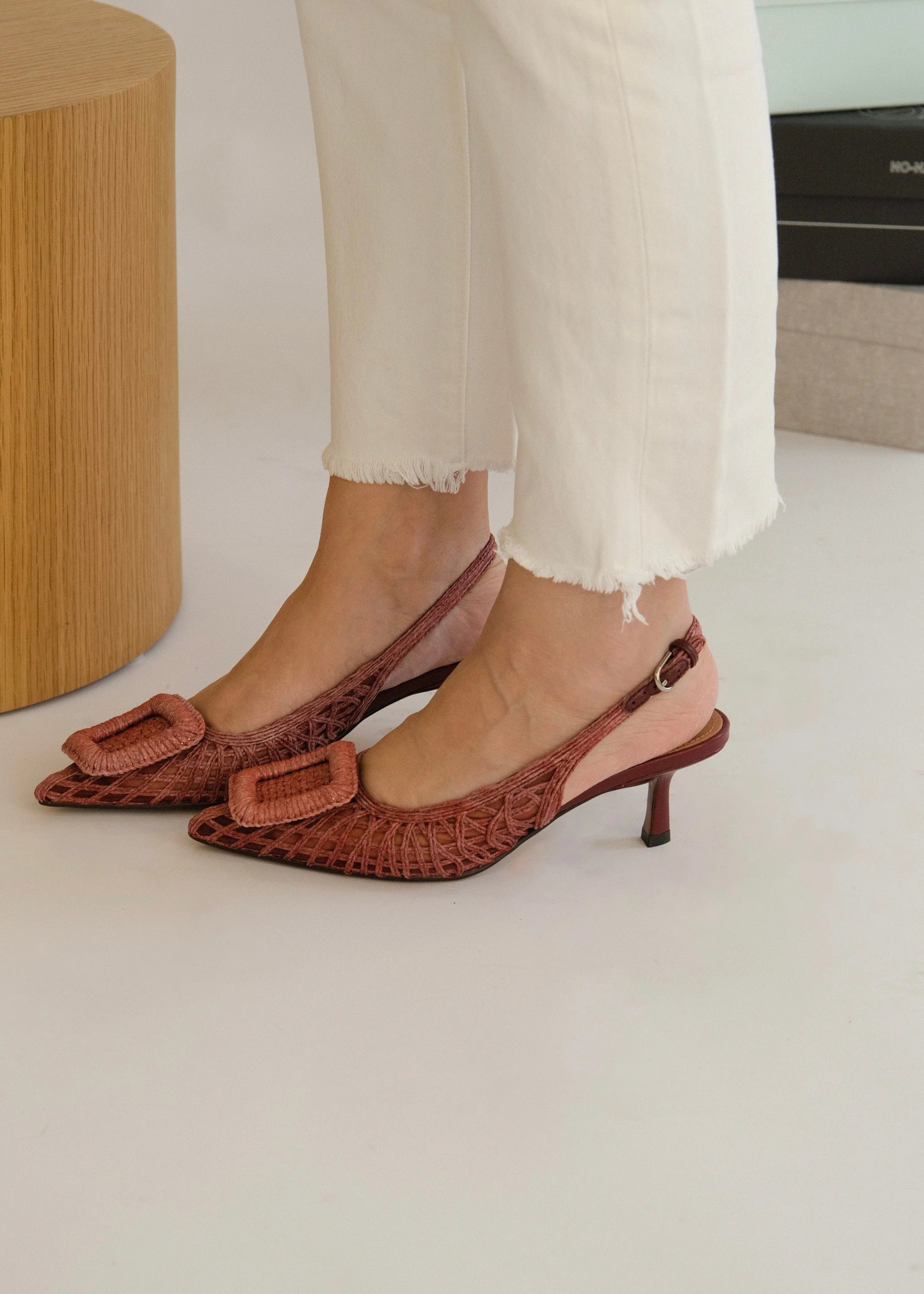 Slingbacks Bibi Lou Azel pump burgundi Bibi Lou