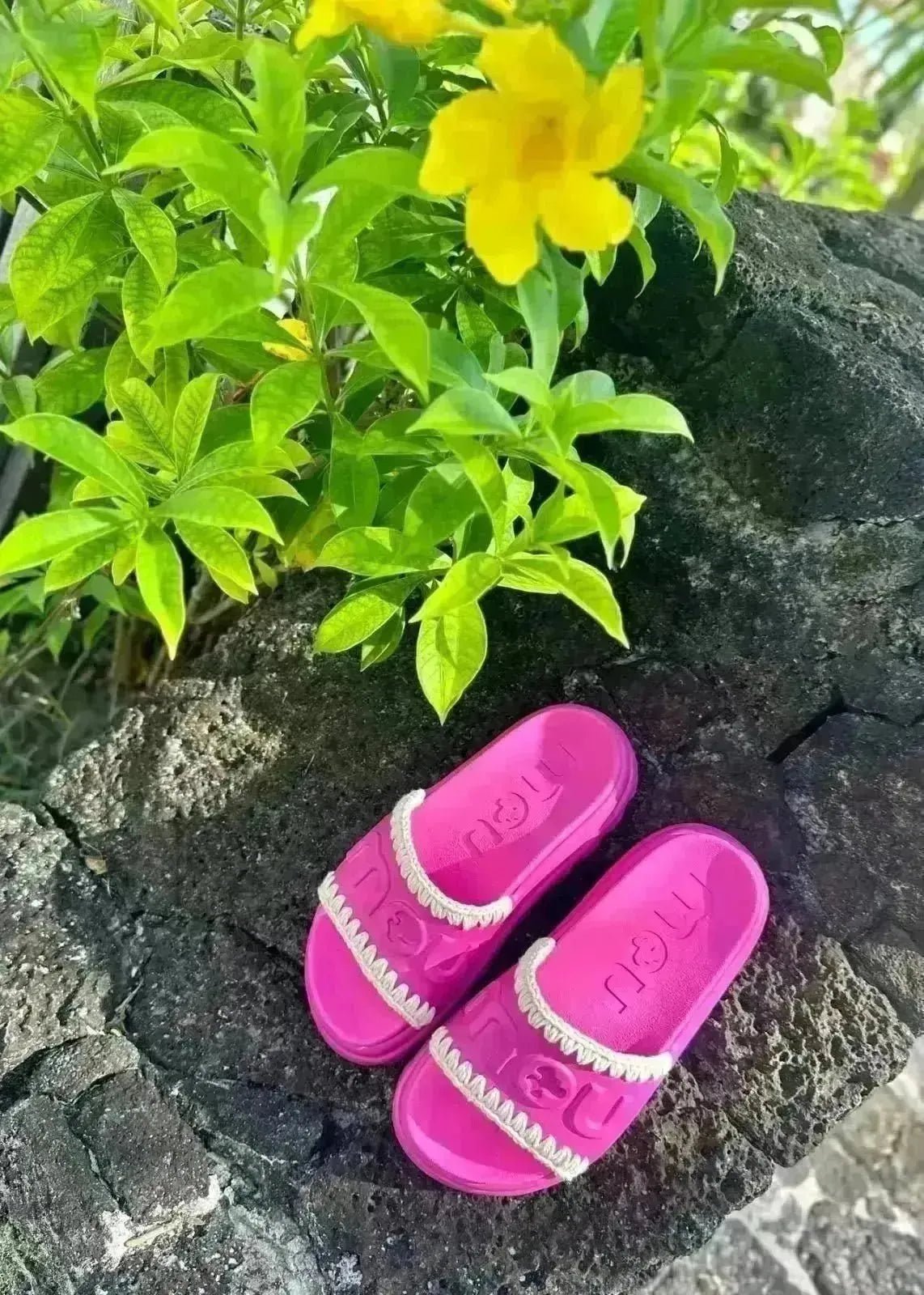 Mules Eva slide MOU Fuxia Mou footwear