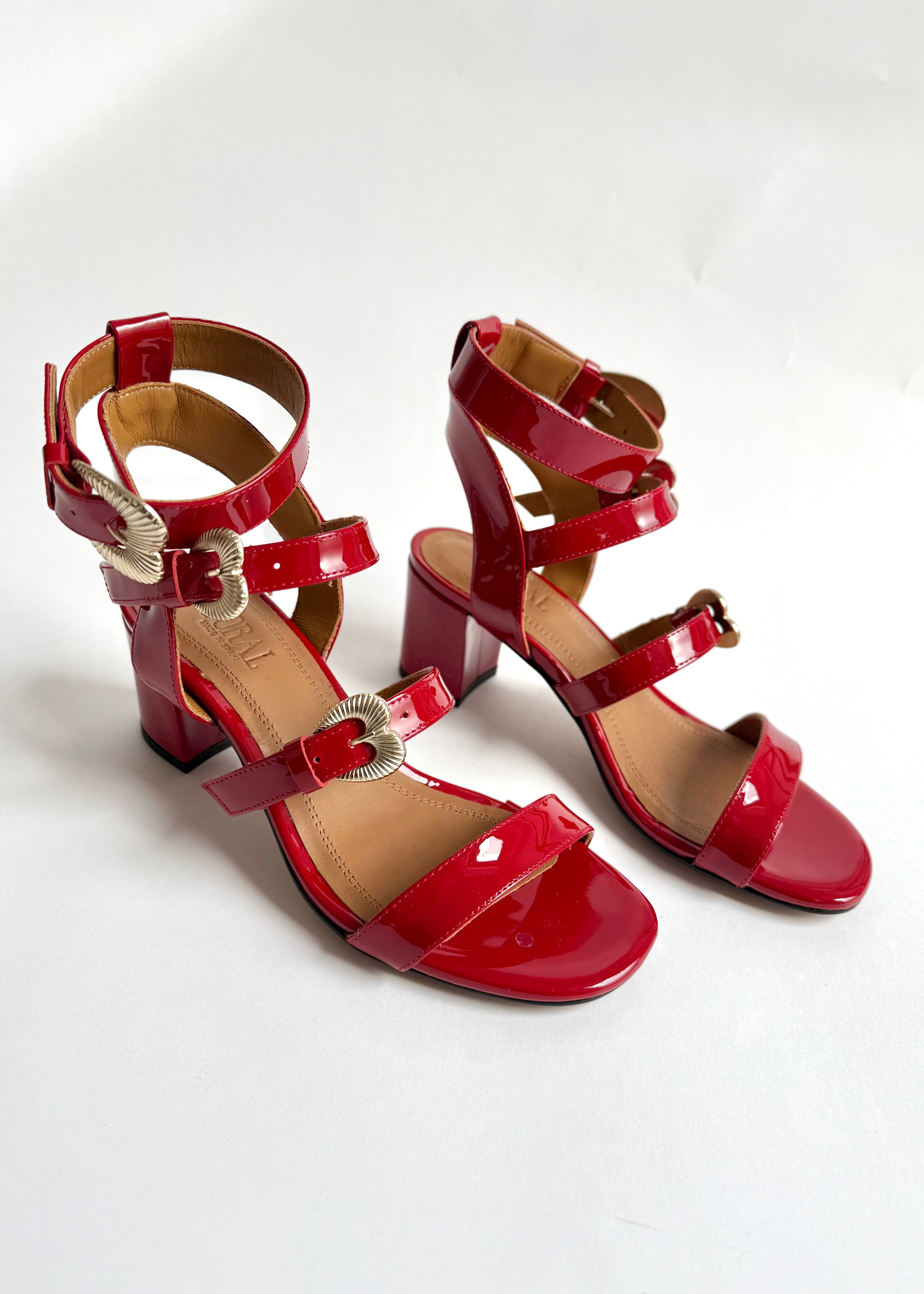 Sandales Toral Amor Charol Rojo Toral shoes