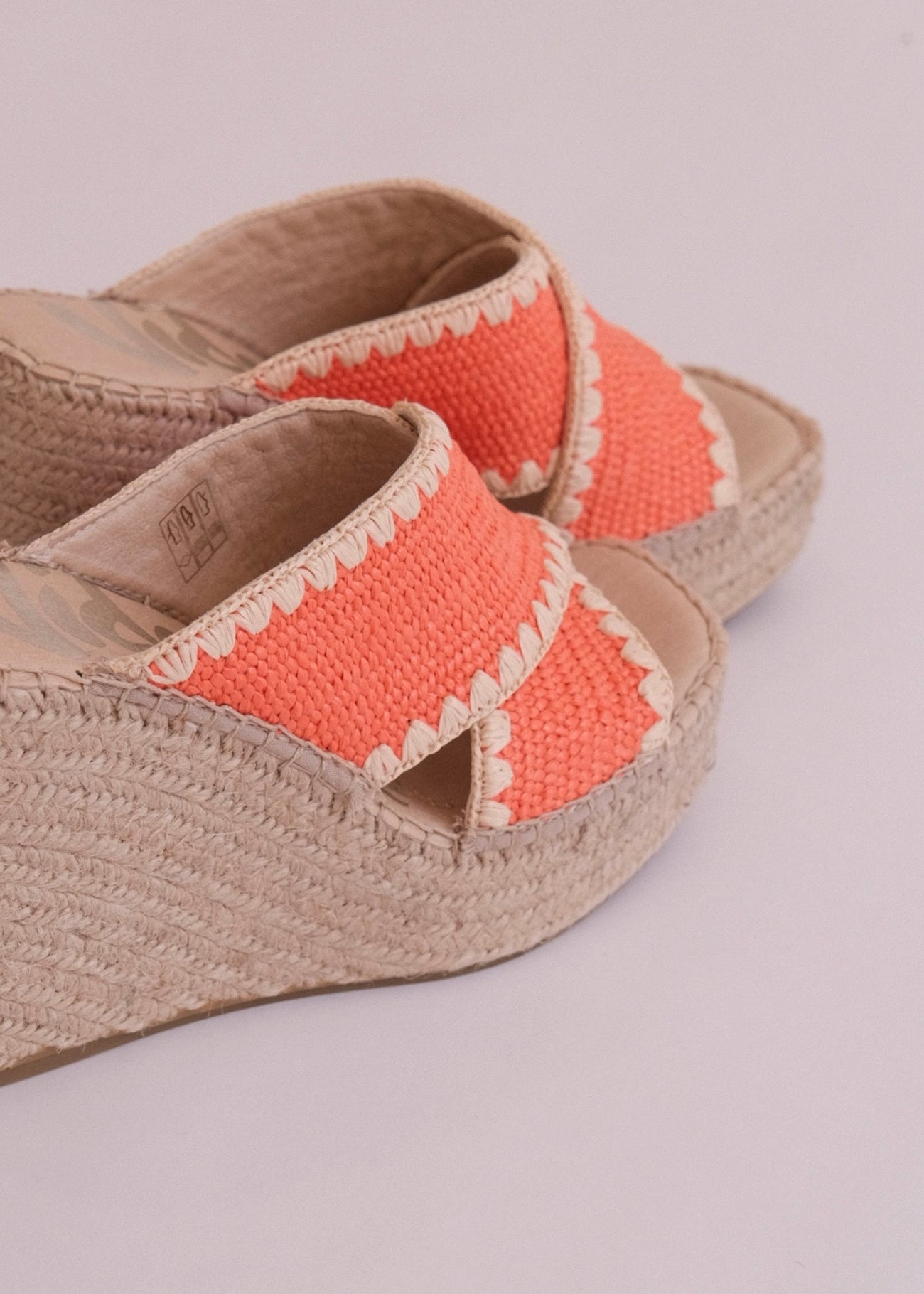 Espadrilles compensées Vidorreta 79900 Salmon Vidorreta