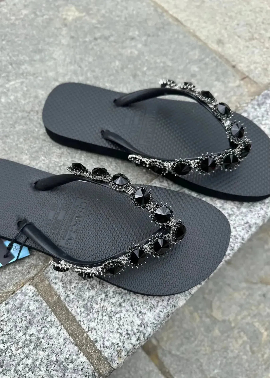 Tongs Chanclas Allysa Noir Chanclas by Simone Herrera