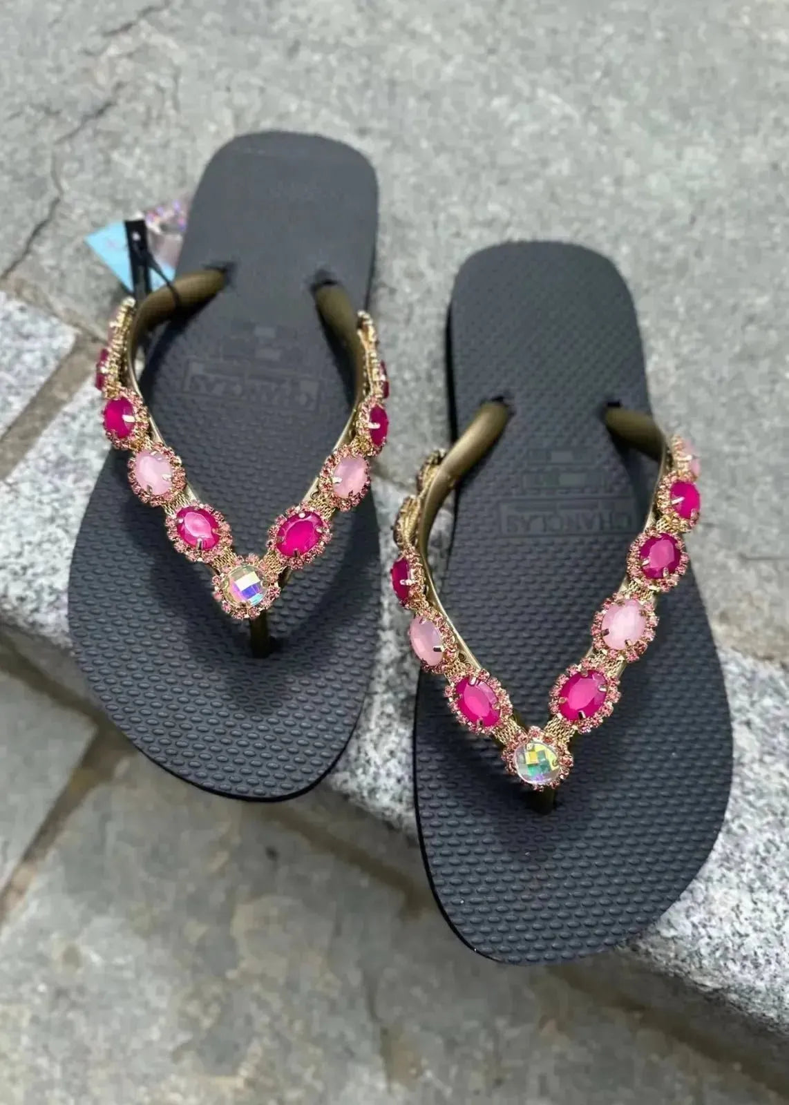 Tongs Chanclas Amazonia Noir Chanclas by Simone Herrera