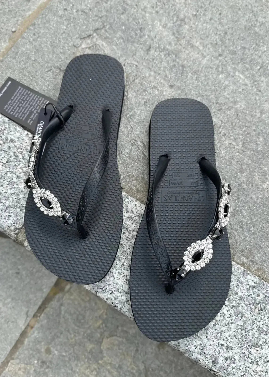 Tongs Chanclas Carlina Noir Chanclas by Simone Herrera