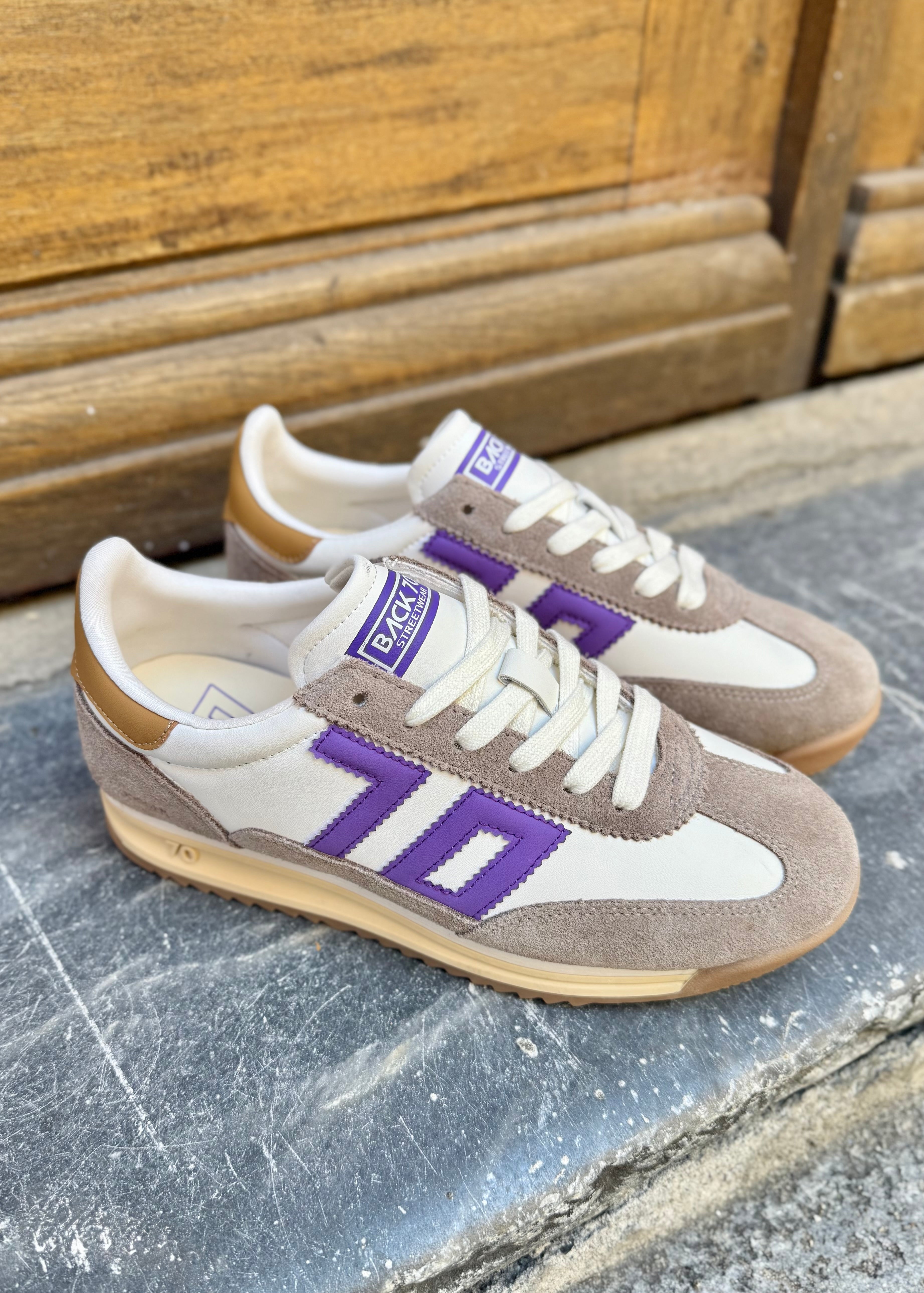 Baskets Back70 Jogger Taupe Purple Back 70