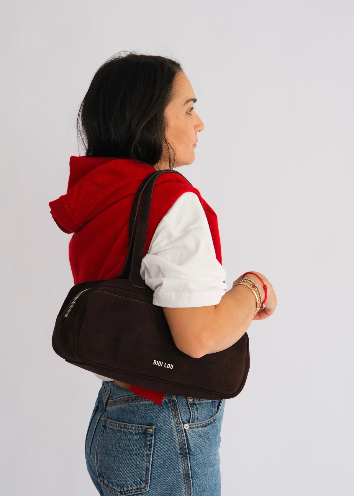 Pull col rond 3492 Rouge