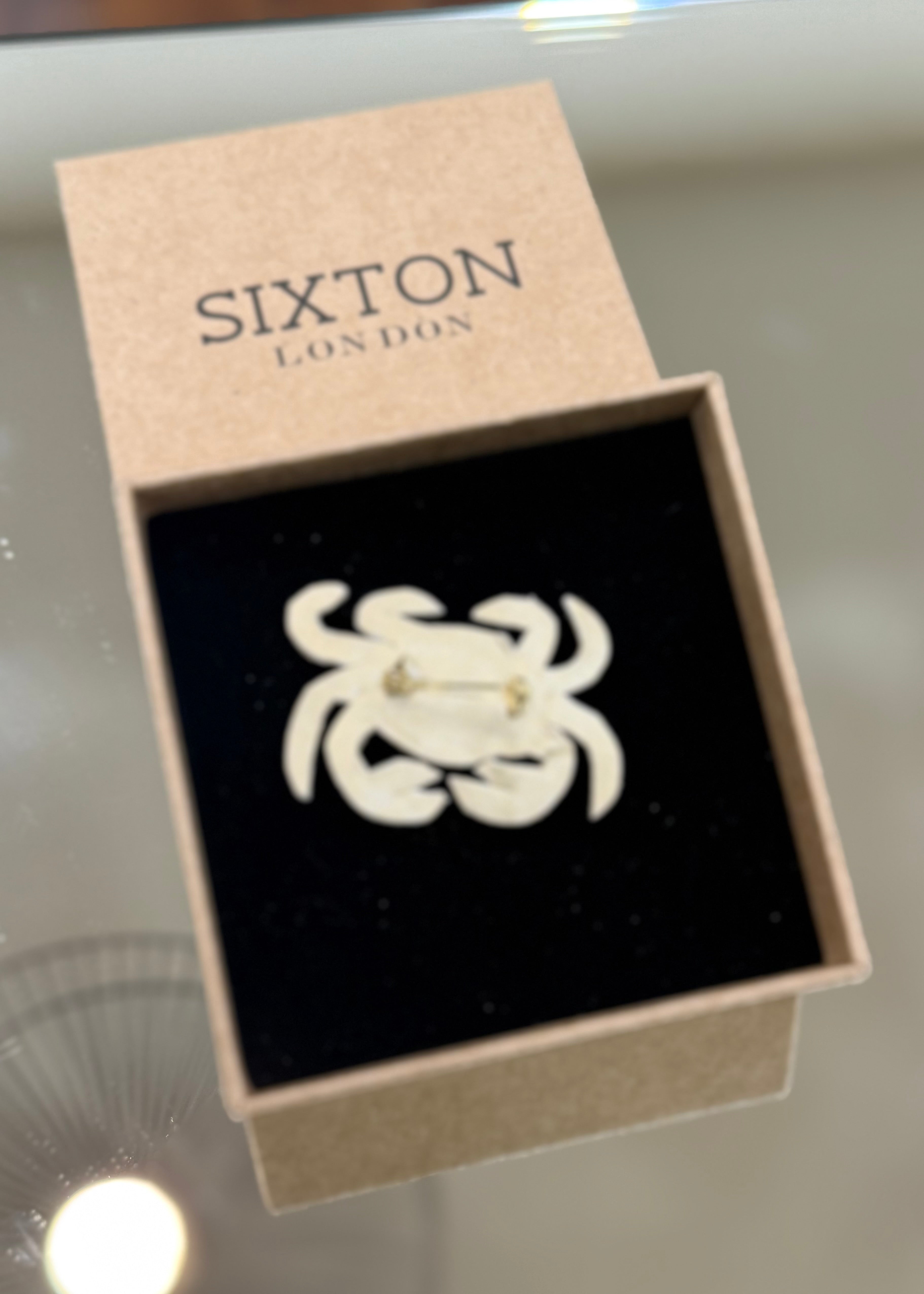 Broche Crabe brodée - Sixton London Sixton London
