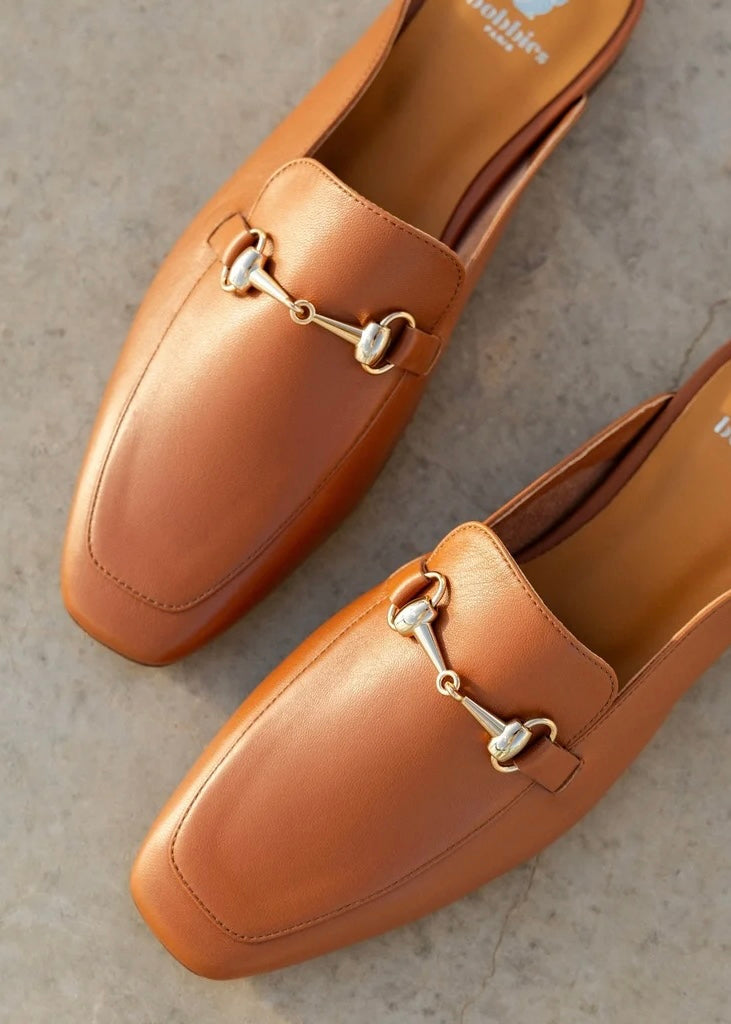 Mocassins mules Bobbies Emy Camel Bobbies