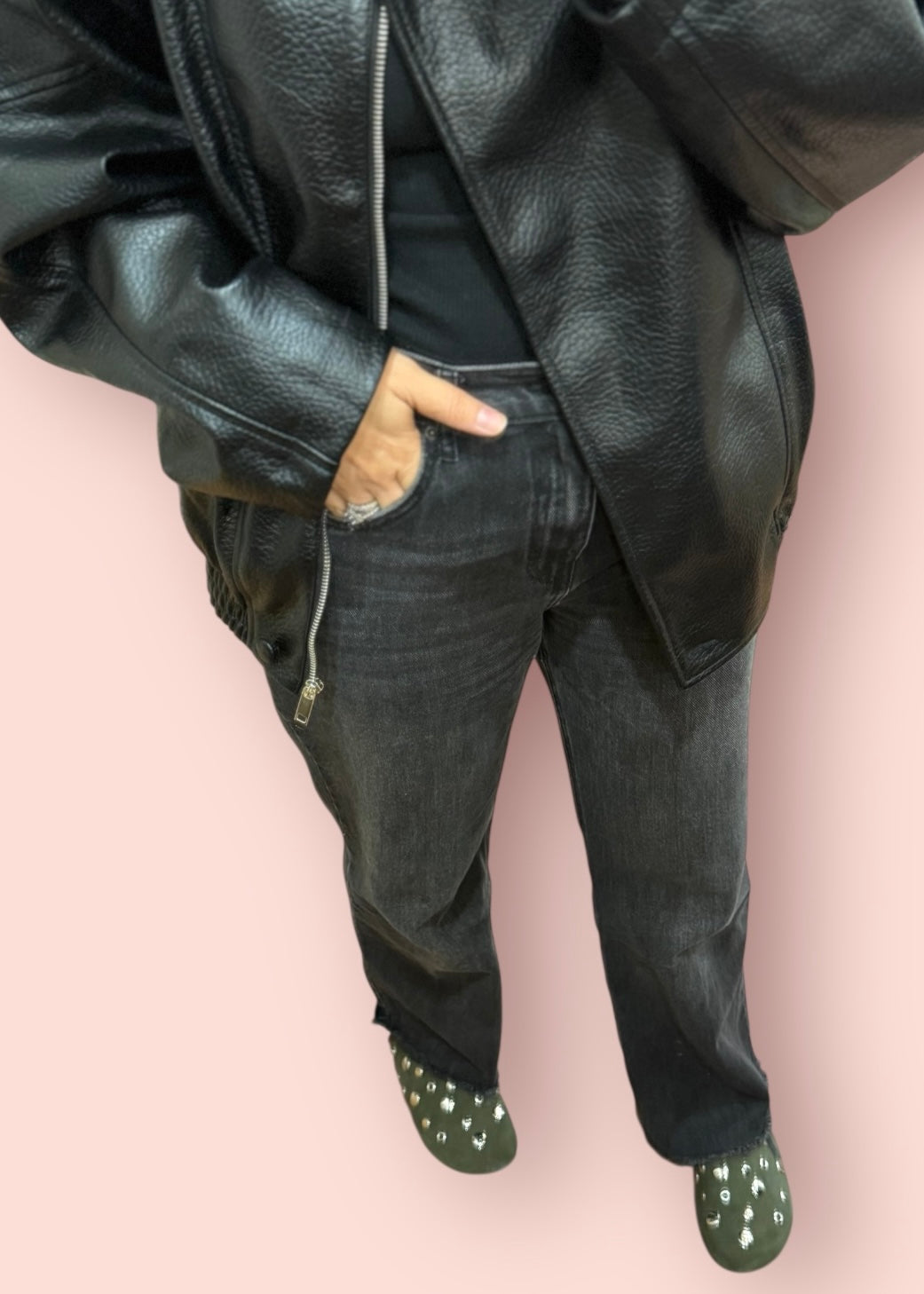 Blouson oversized FOLY noir L'adresse Corte