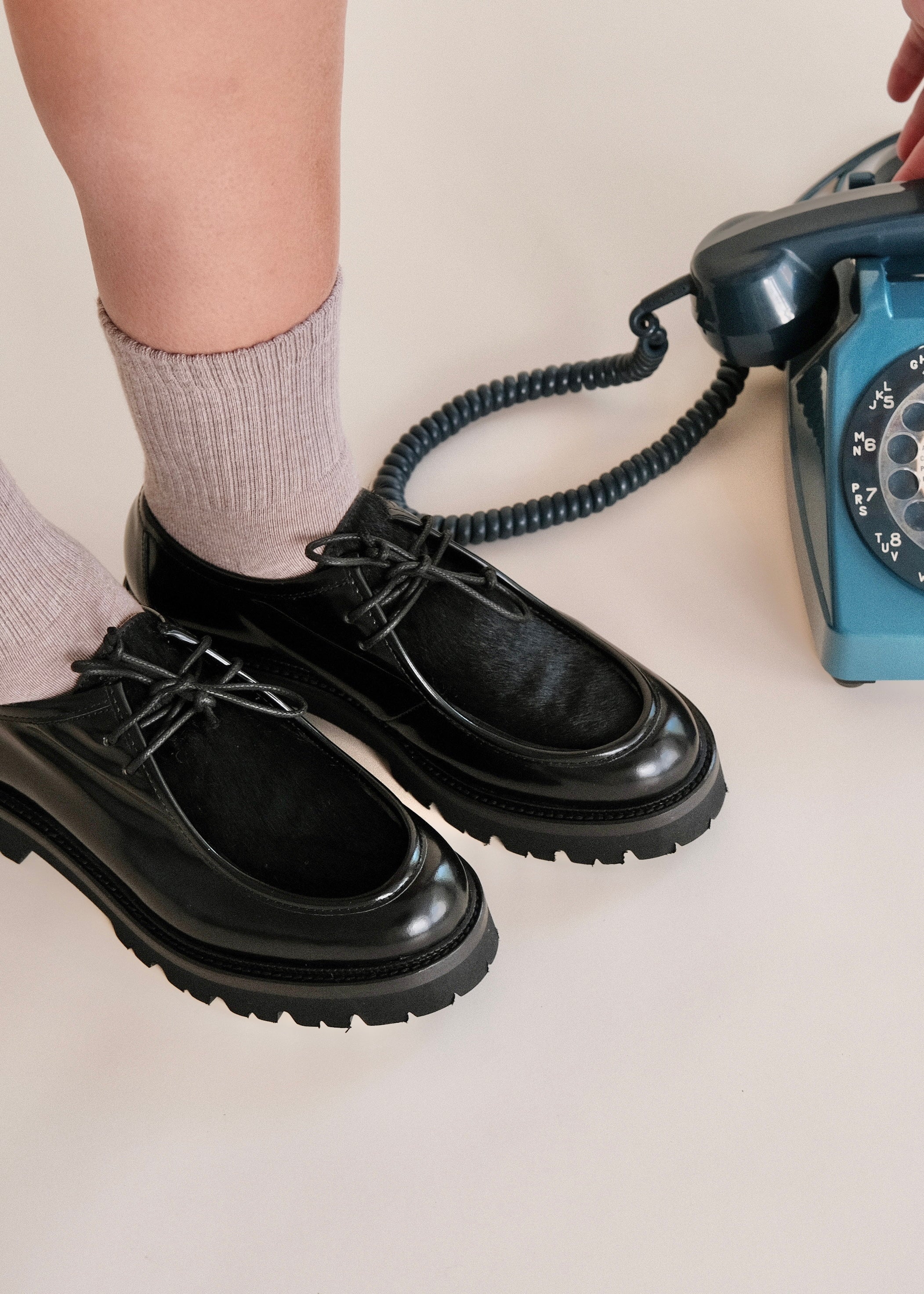 Derbies Mat:20 Carrie 3225 Pony Nero Mat:20