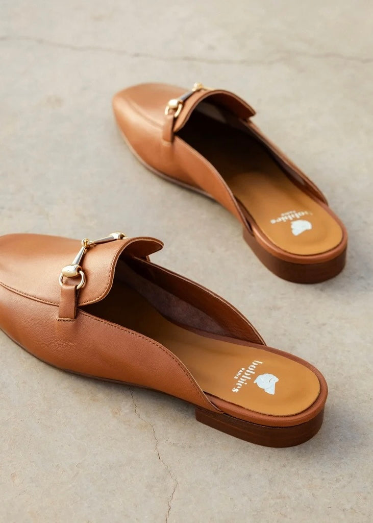 Mocassins mules Bobbies Emy Camel Bobbies