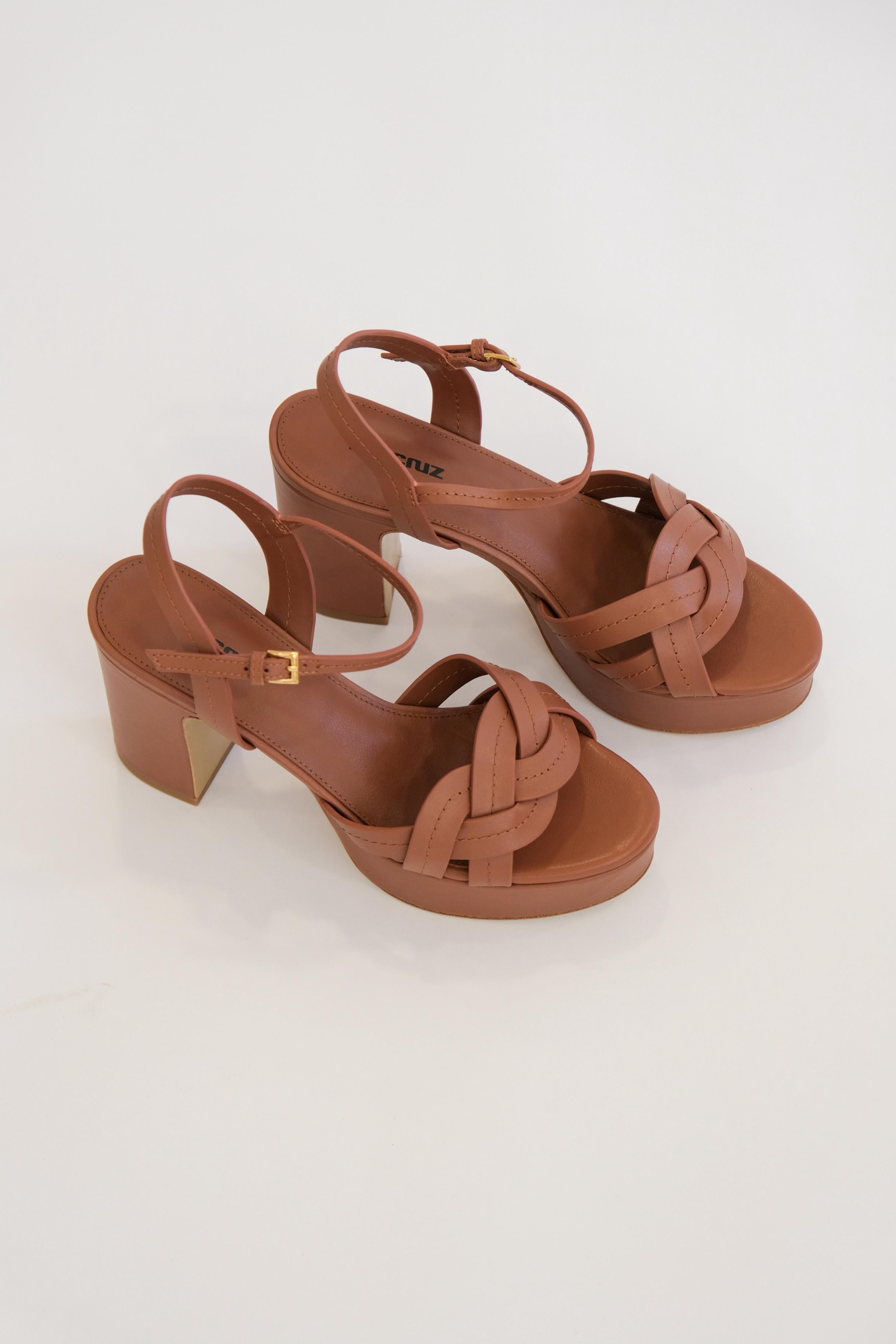 Sandales à talons Lola Cruz Patrizia terracotta - L'adresse Corte 