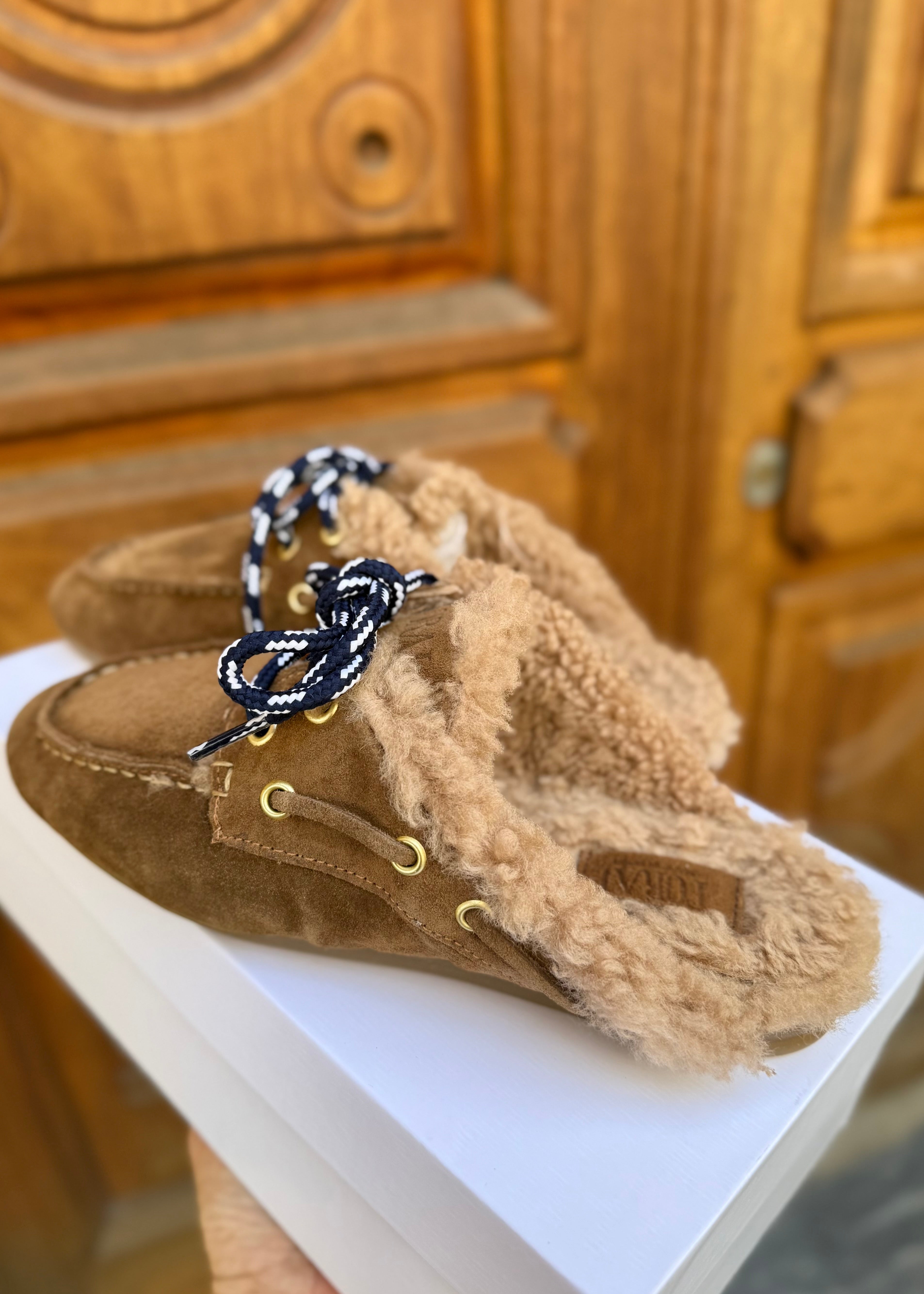 Mocassins Toral Blanche Sand curly