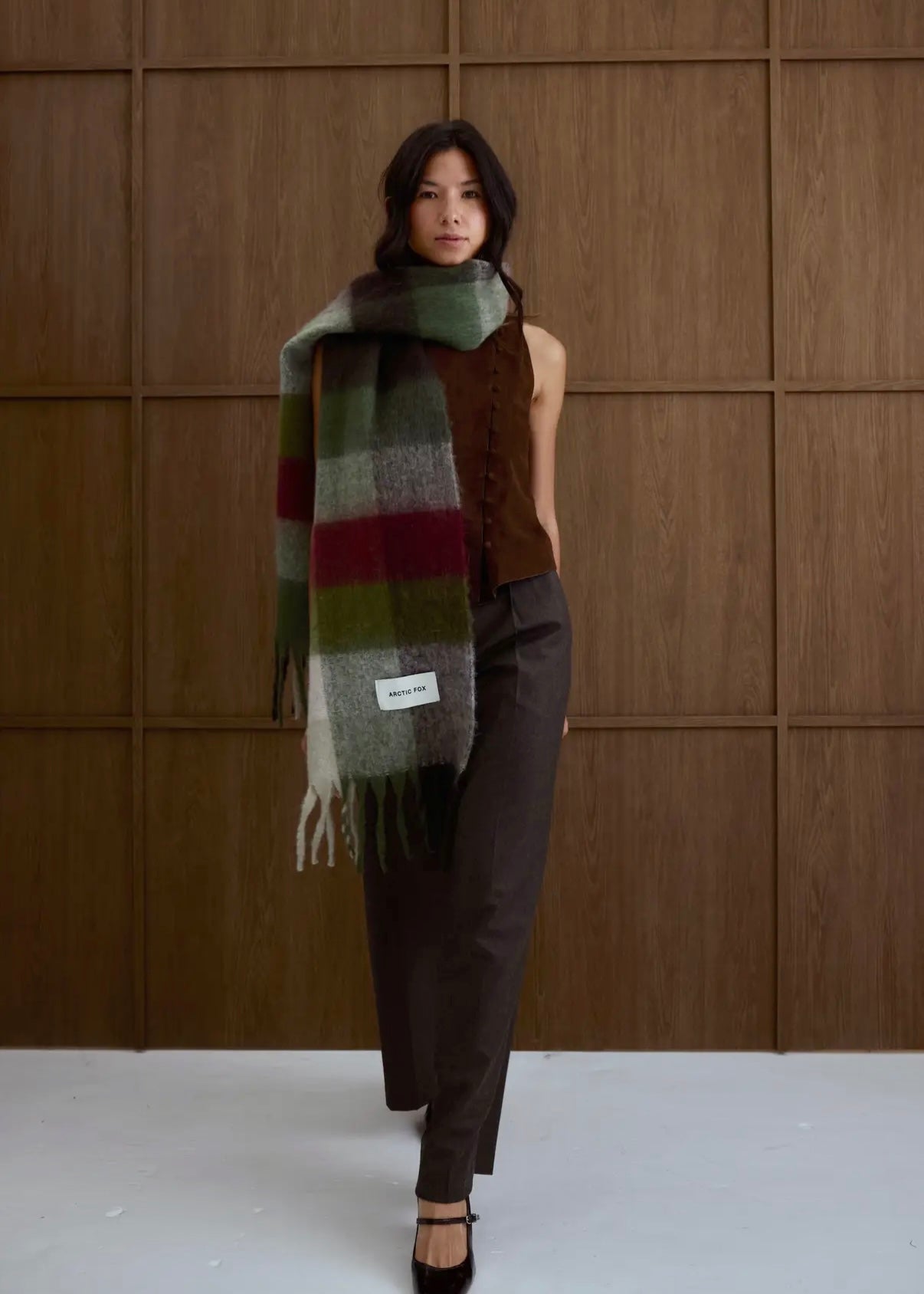 Écharpe Arctic Fox & Co - Green check Arctic Fox and Co