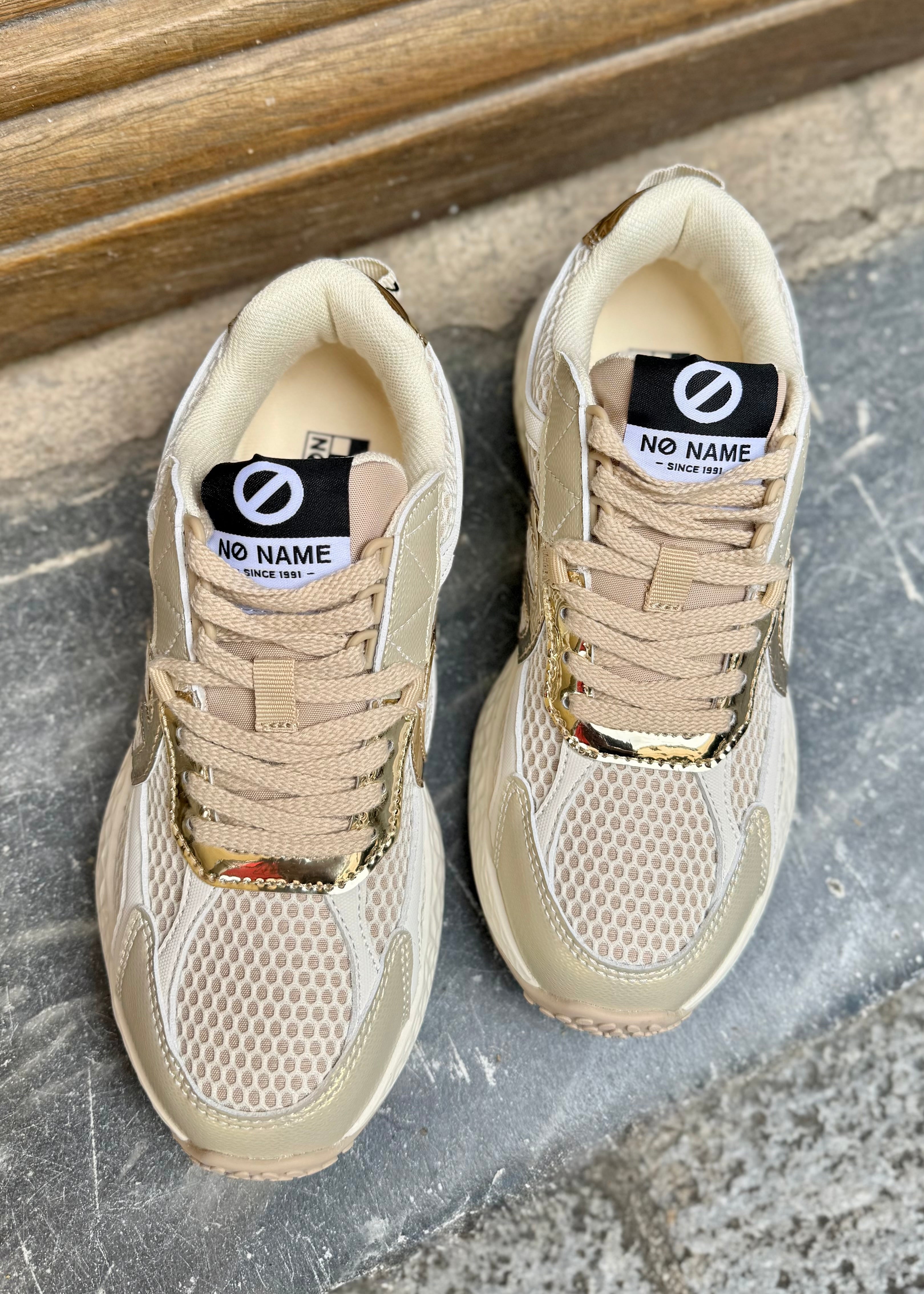 Baskets No Name Carter Runner 2.0 - Dove/Gold No Name