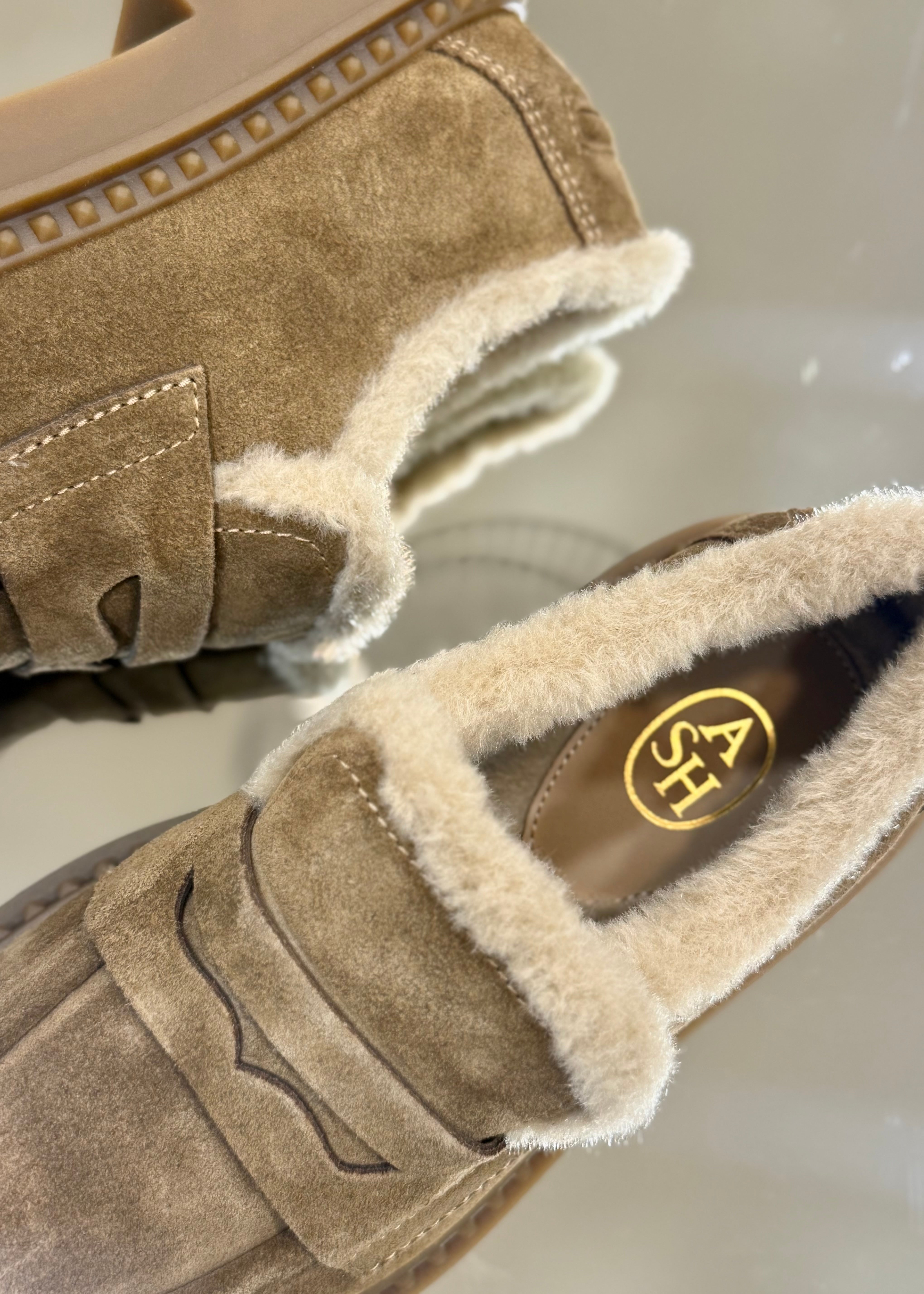 Mocassins Ash Medusa Fur Land Camel Ash