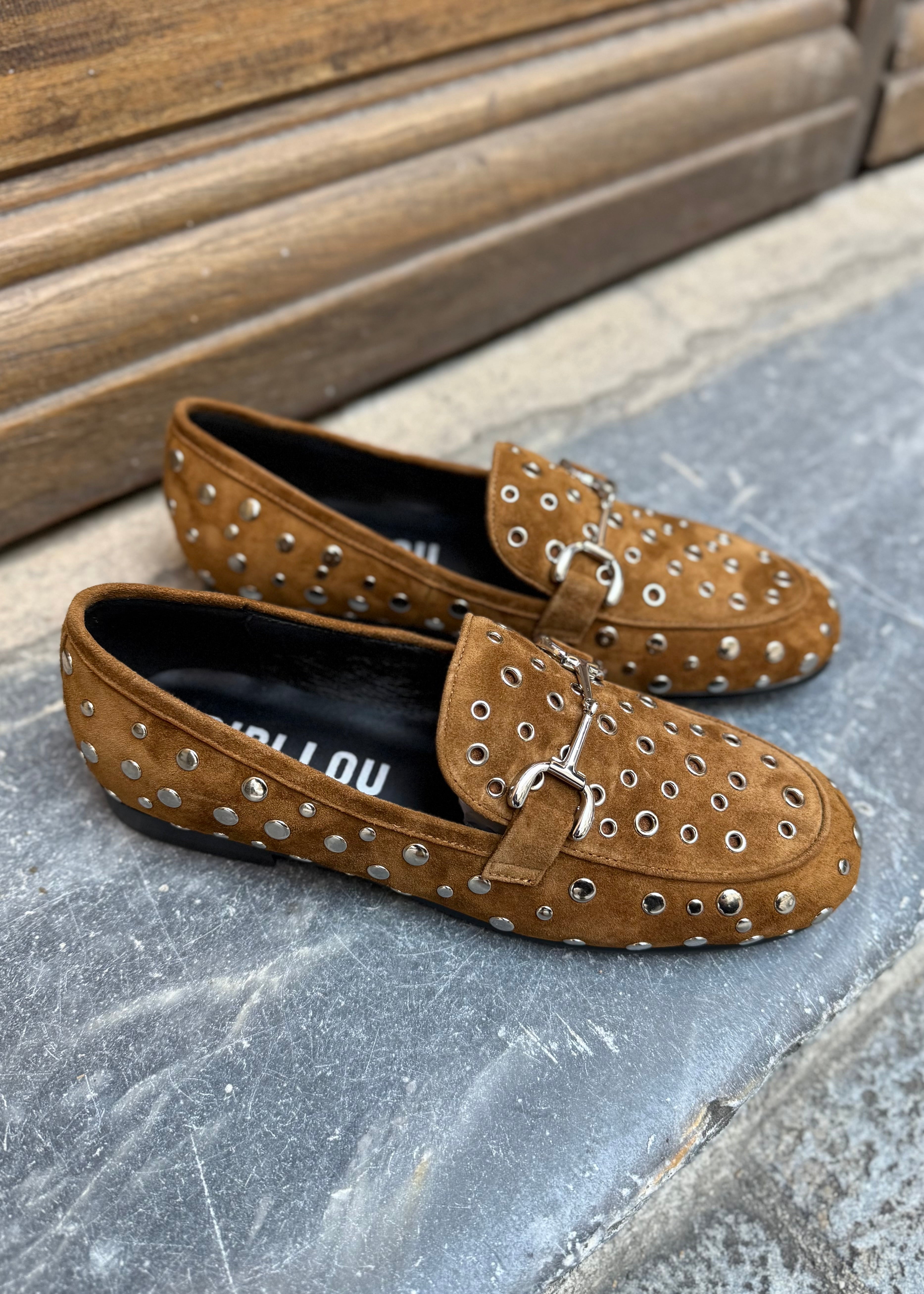 Mocassins Bibi Lou Ashe studs Tan Bibi Lou