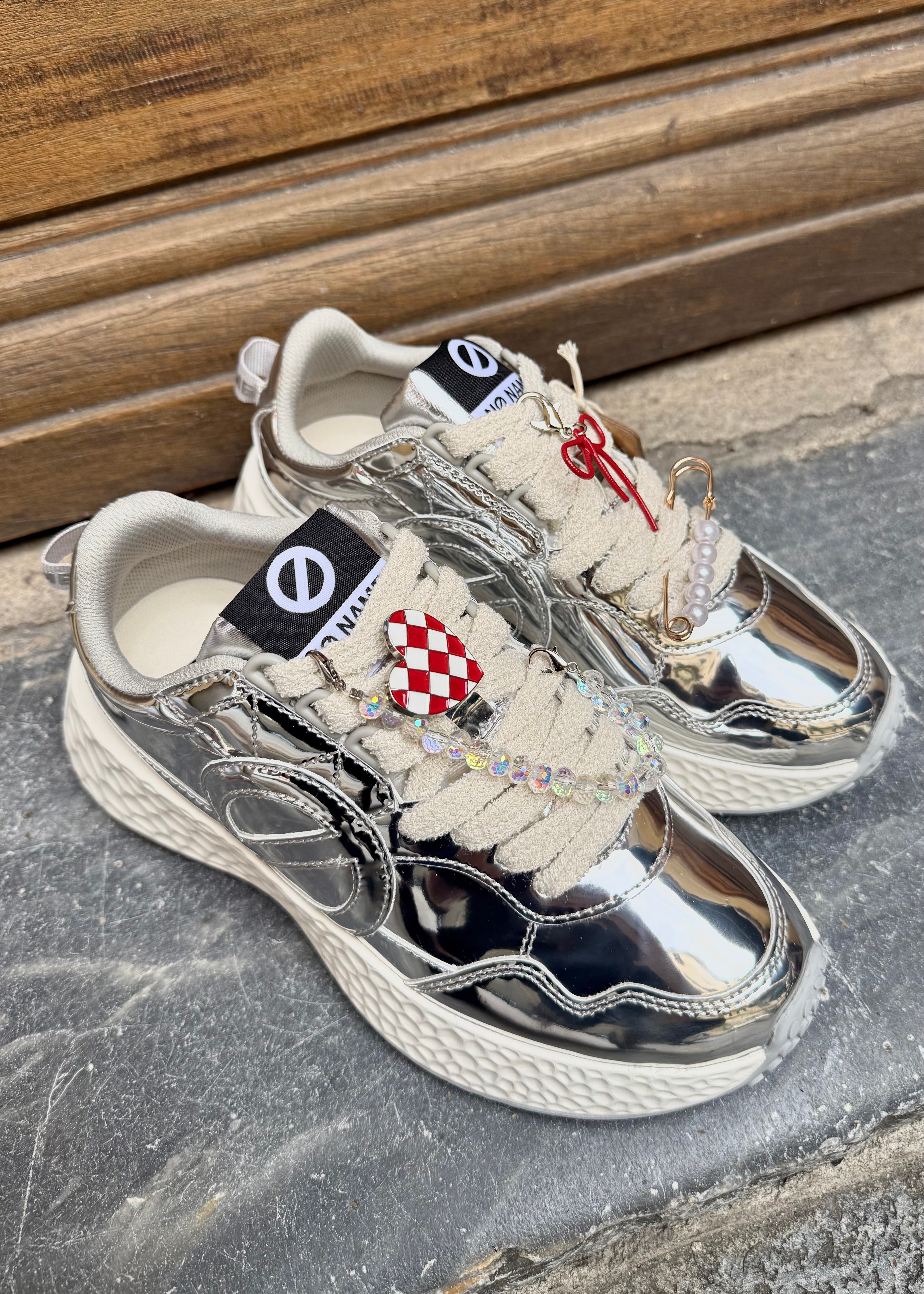 Baskets No Name Carter Runner - Silver/Mirror No Name