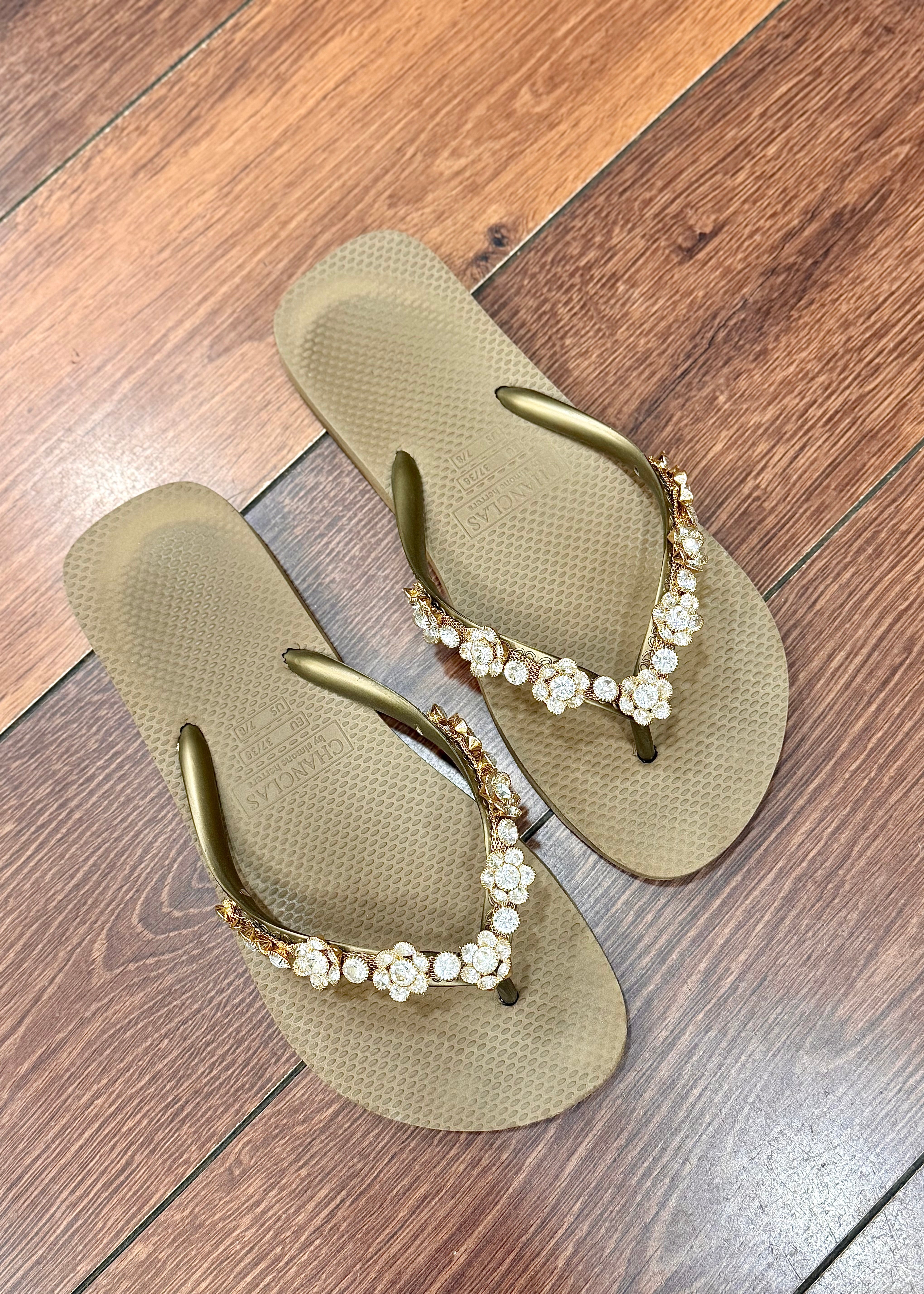 Tongs Chanclas Marisa Beige Chanclas by Simone Herrera