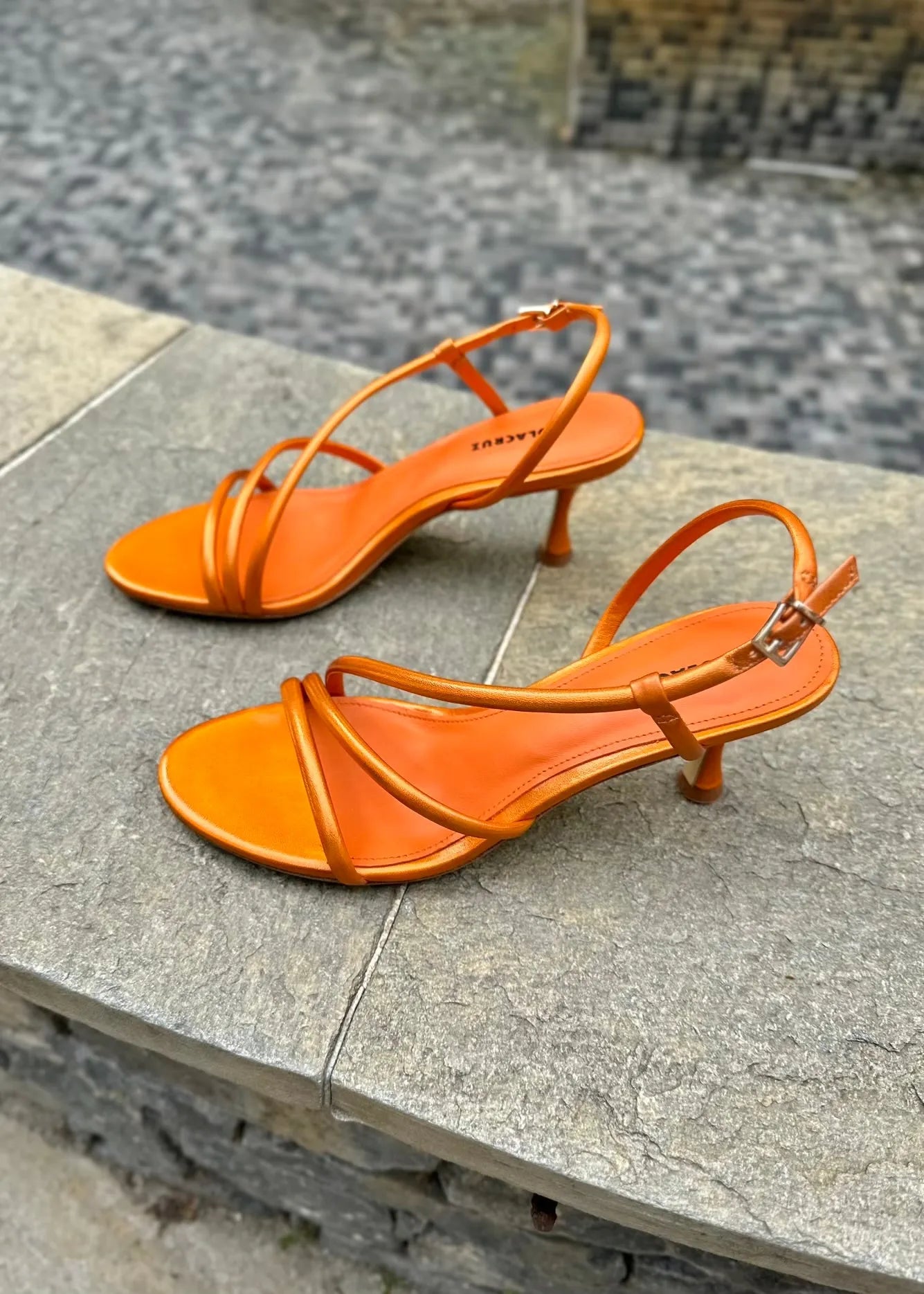 Sandales à talons Lola Cruz Seren Orange