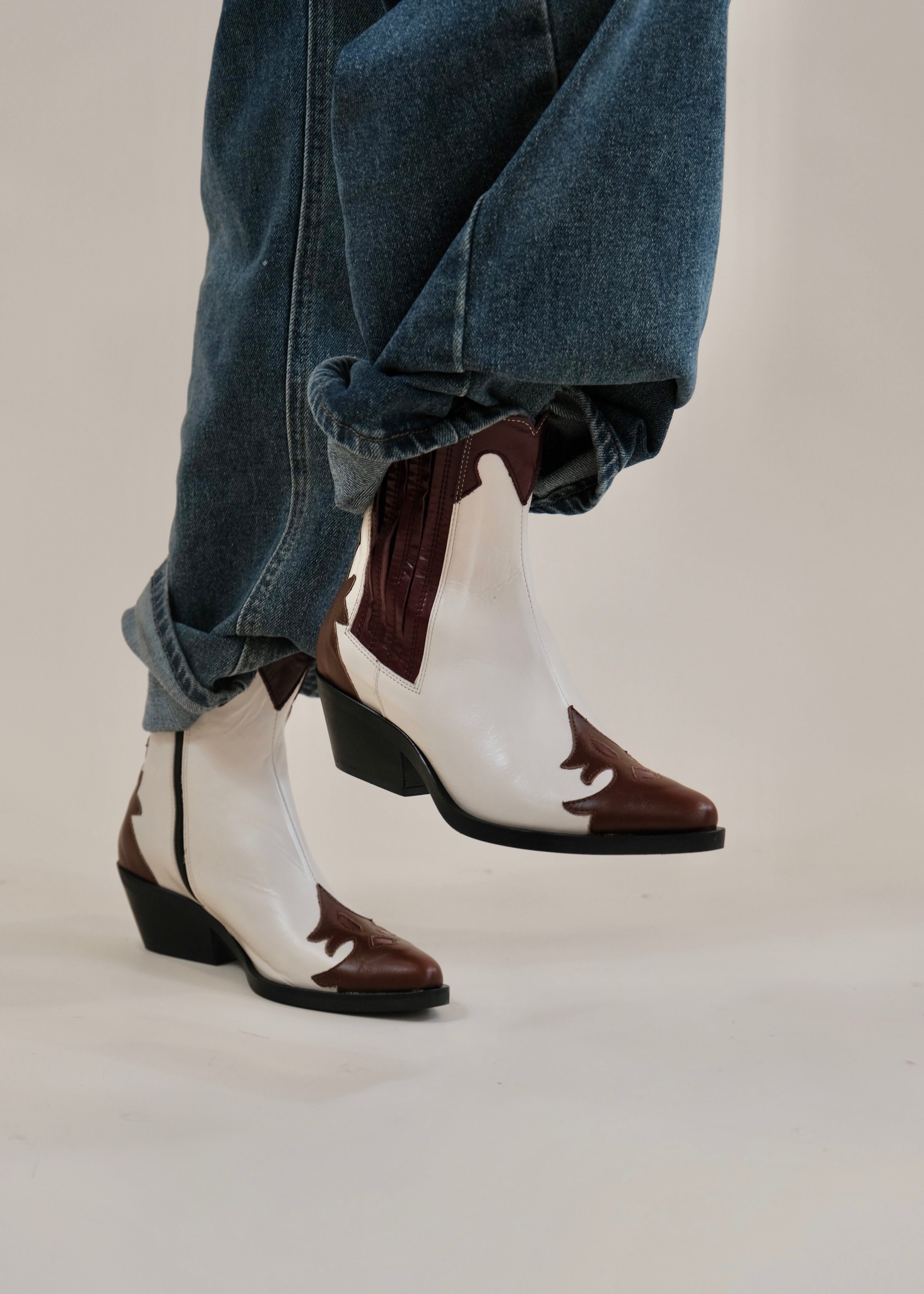 Bottines santiag Minka Jamais bordeaux Minka Design