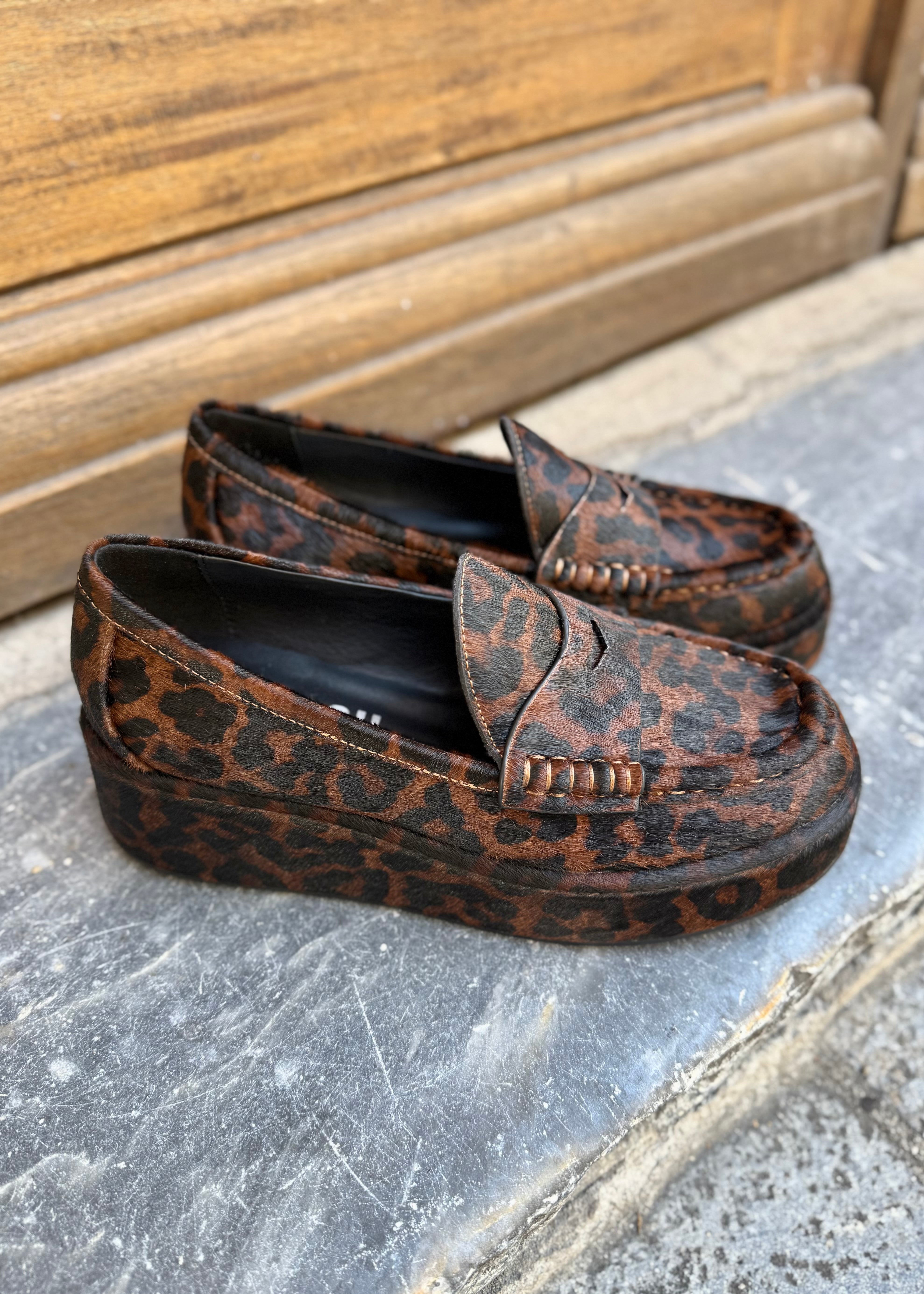 Mocassins à plateformes Bibi Lou Léopard Bibi Lou