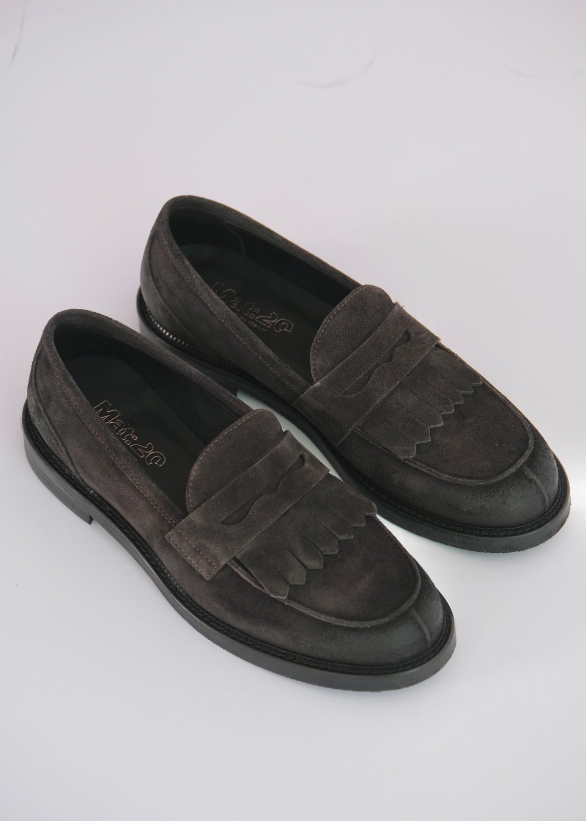 Mocassins Mat:20 9030 suède carbone