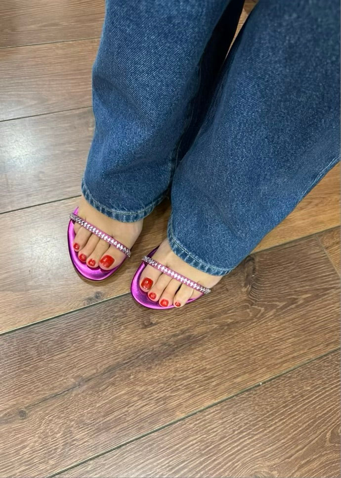 Sandales à talons Bibi Lou Karina Fuschia
