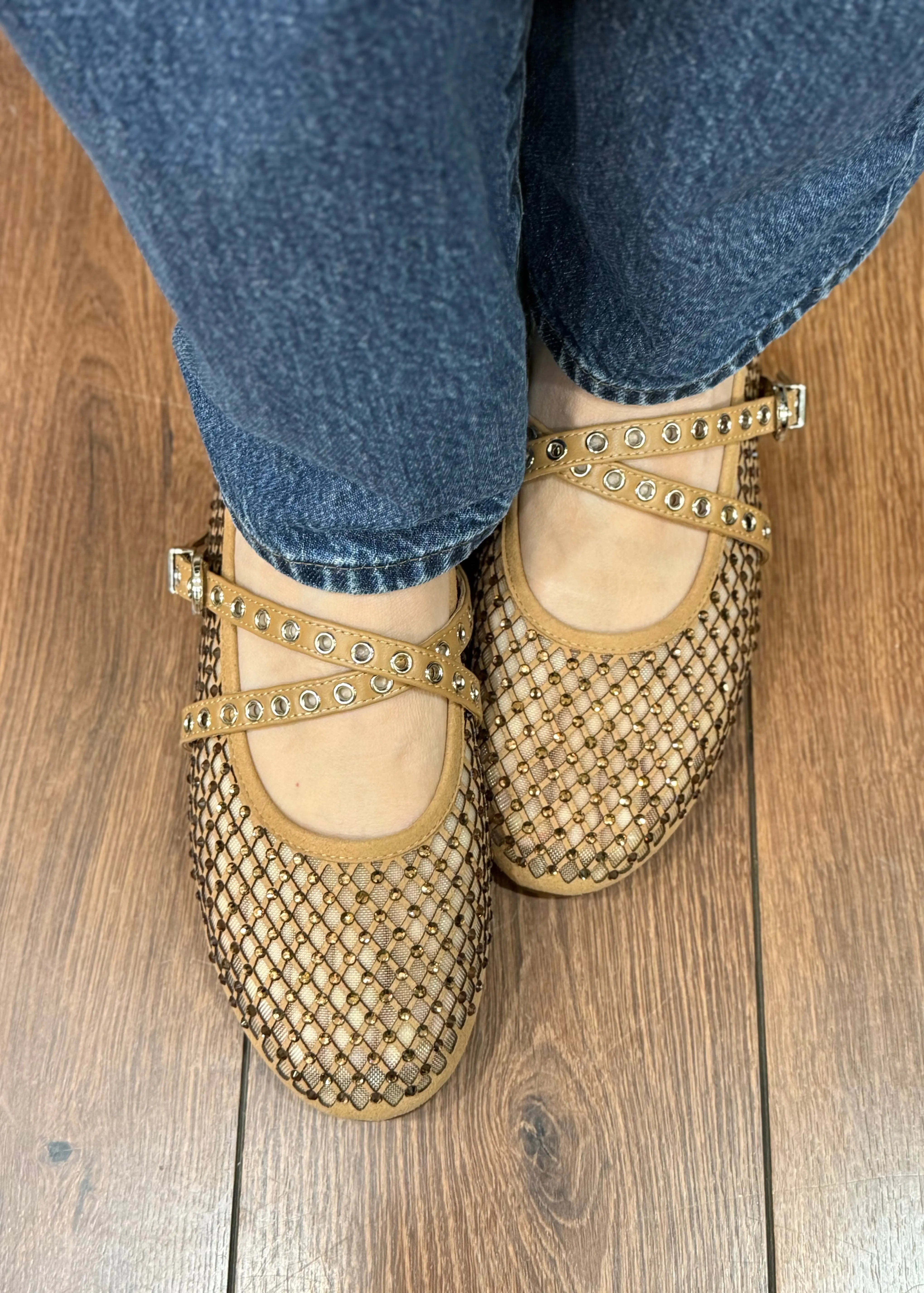 Ballerines Toral Vilma Camel strass Toral shoes