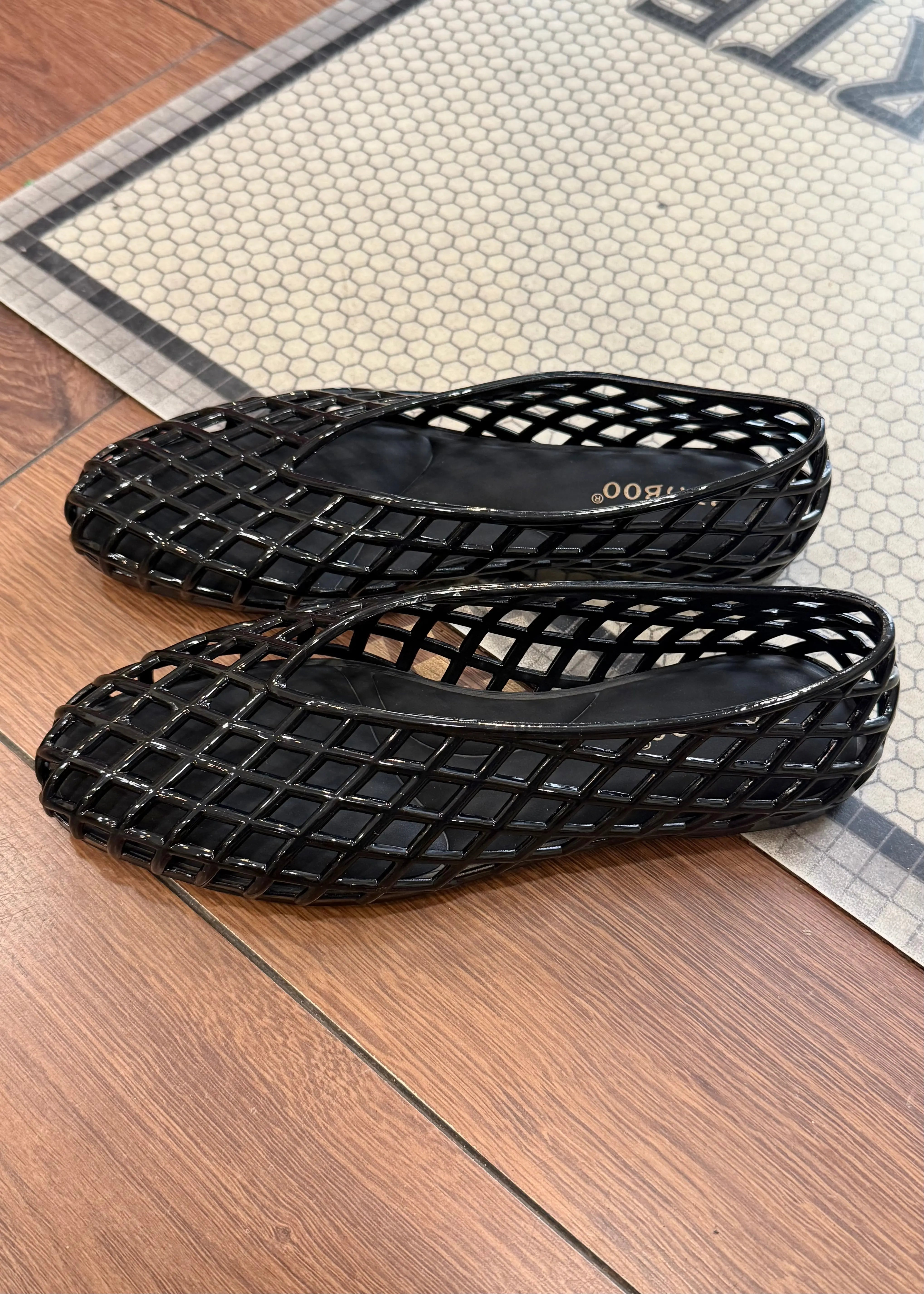 Ballerines jelly Tess noir L'adresse Corte