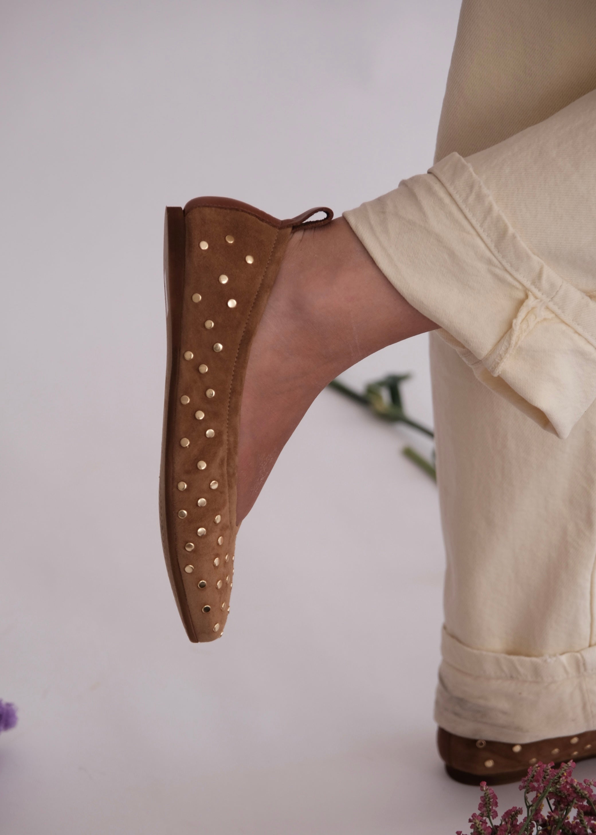 Ballerines Mat:20 9108 Cuoio/Gold Mat:20