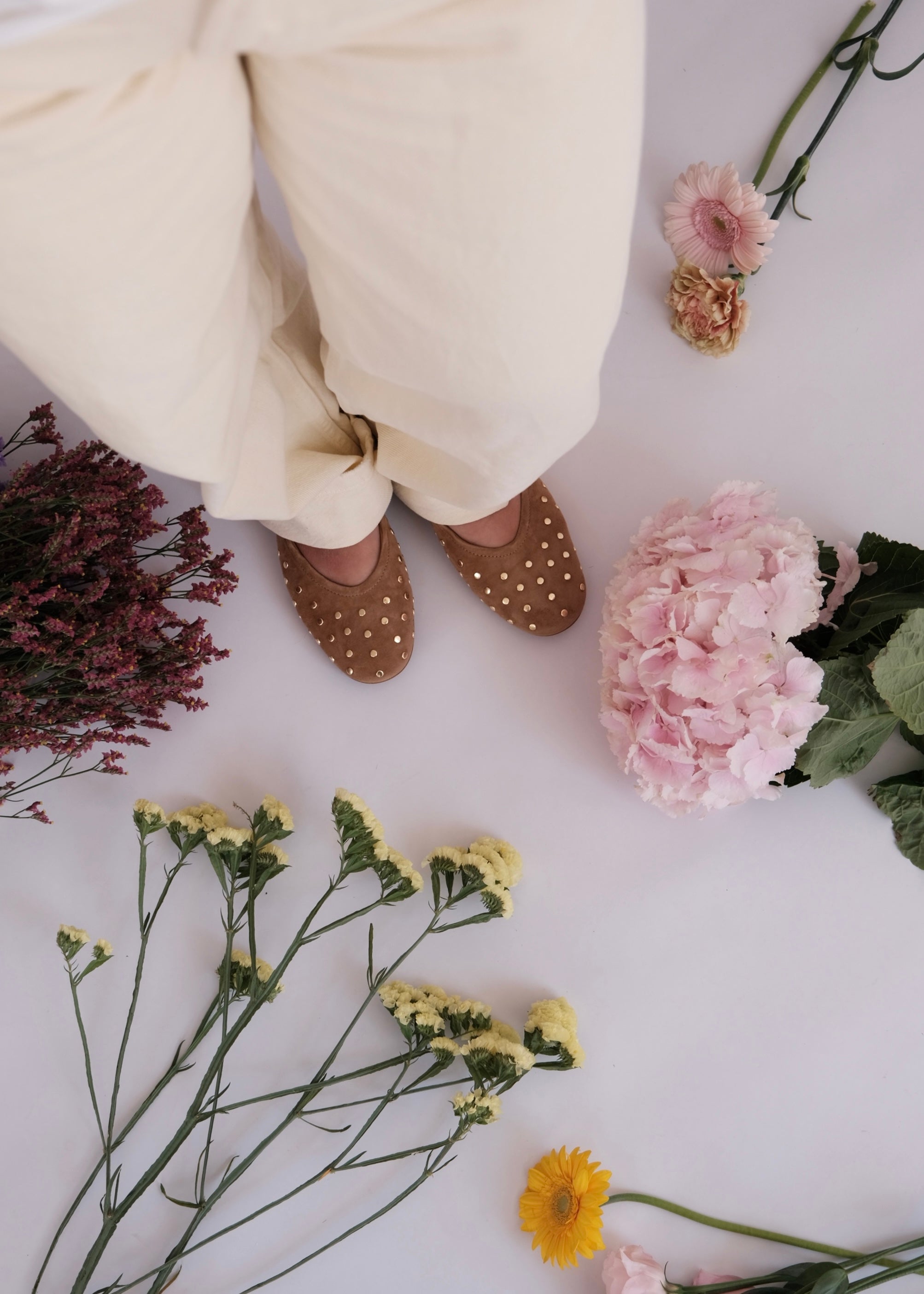 Ballerines Mat:20 9108 Cuoio/Gold Mat:20