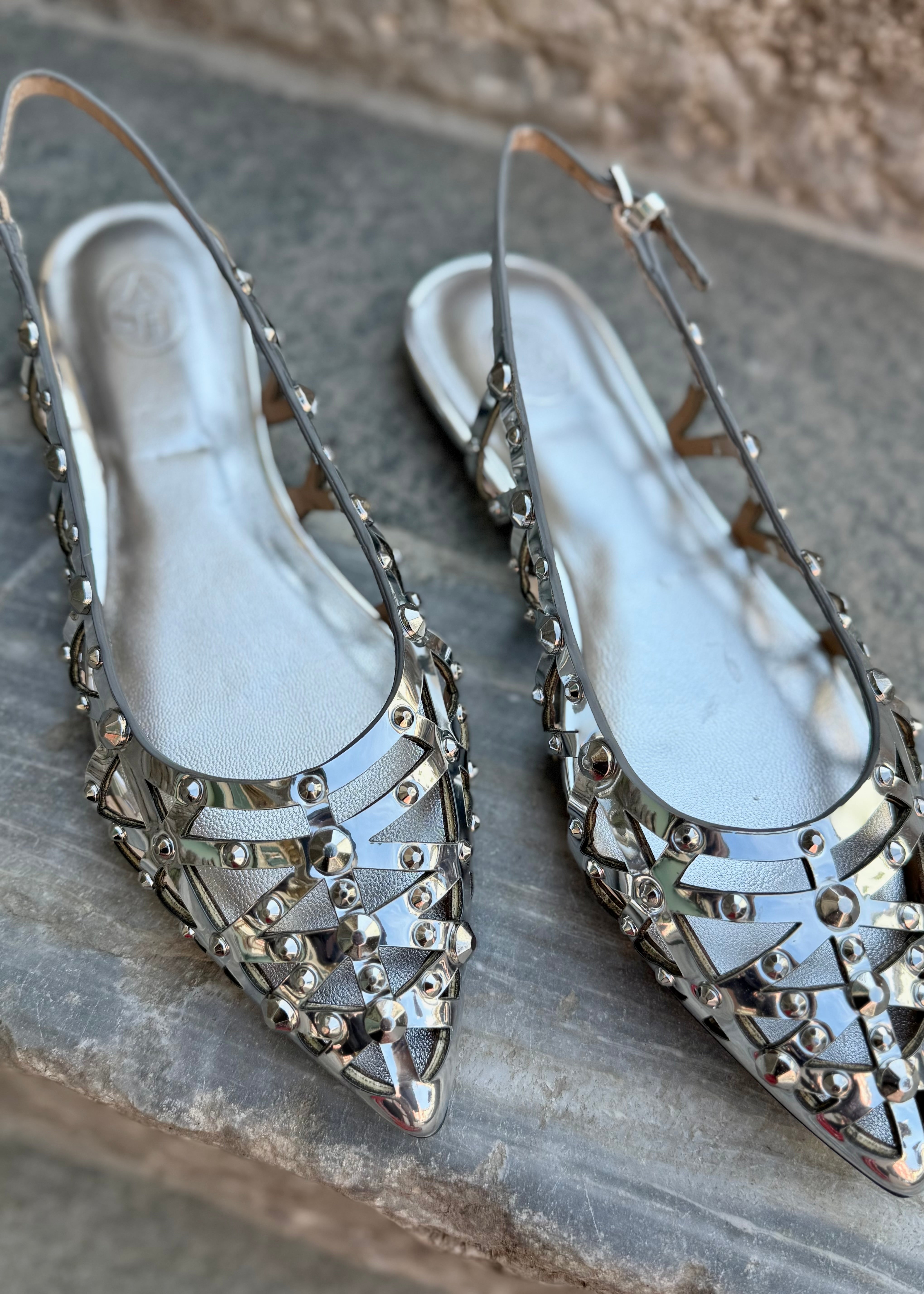 Ballerines Slingback Ash Bazaar silver Ash