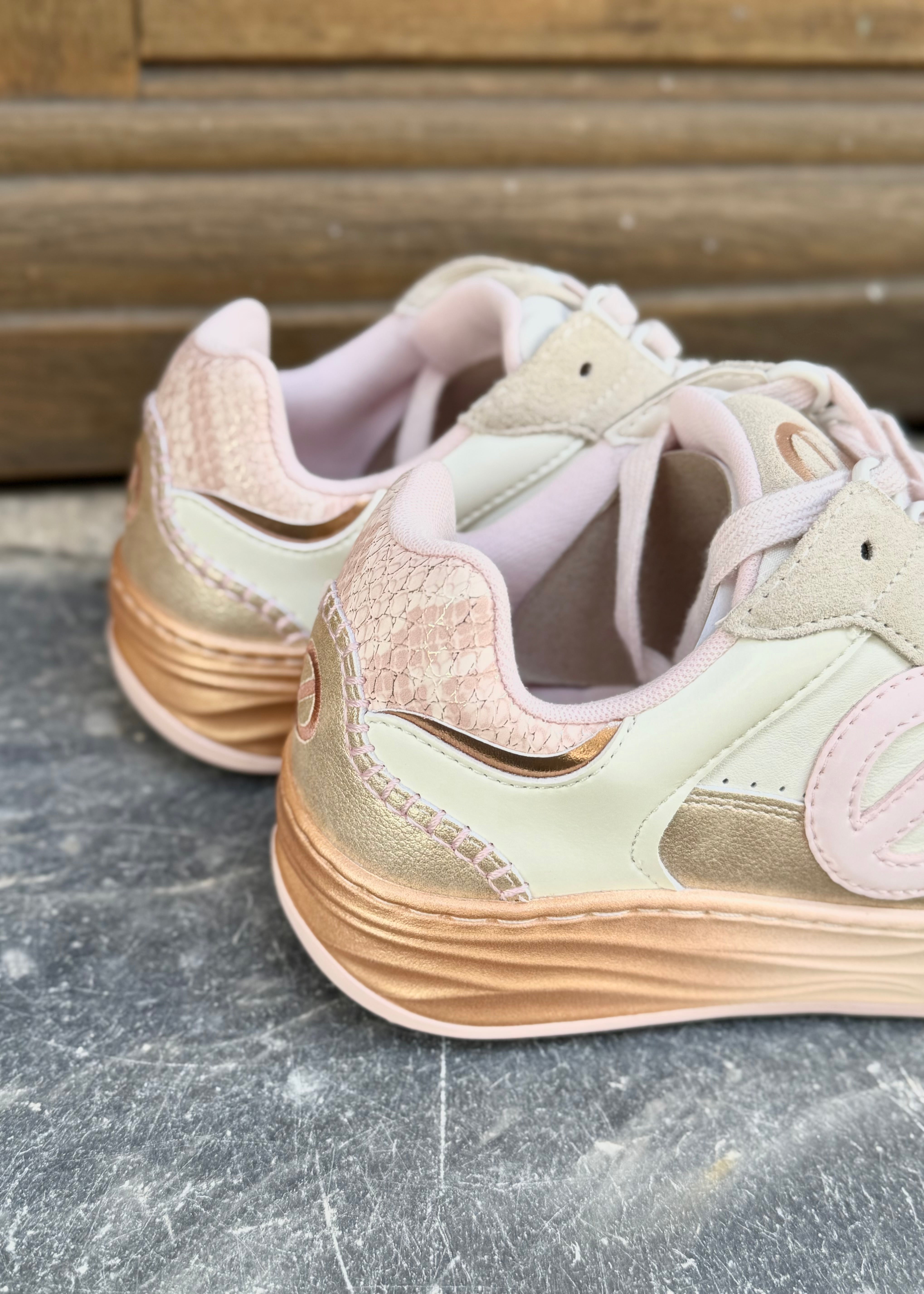 Baskets No Name Tyler court - Rose/Blanc No Name