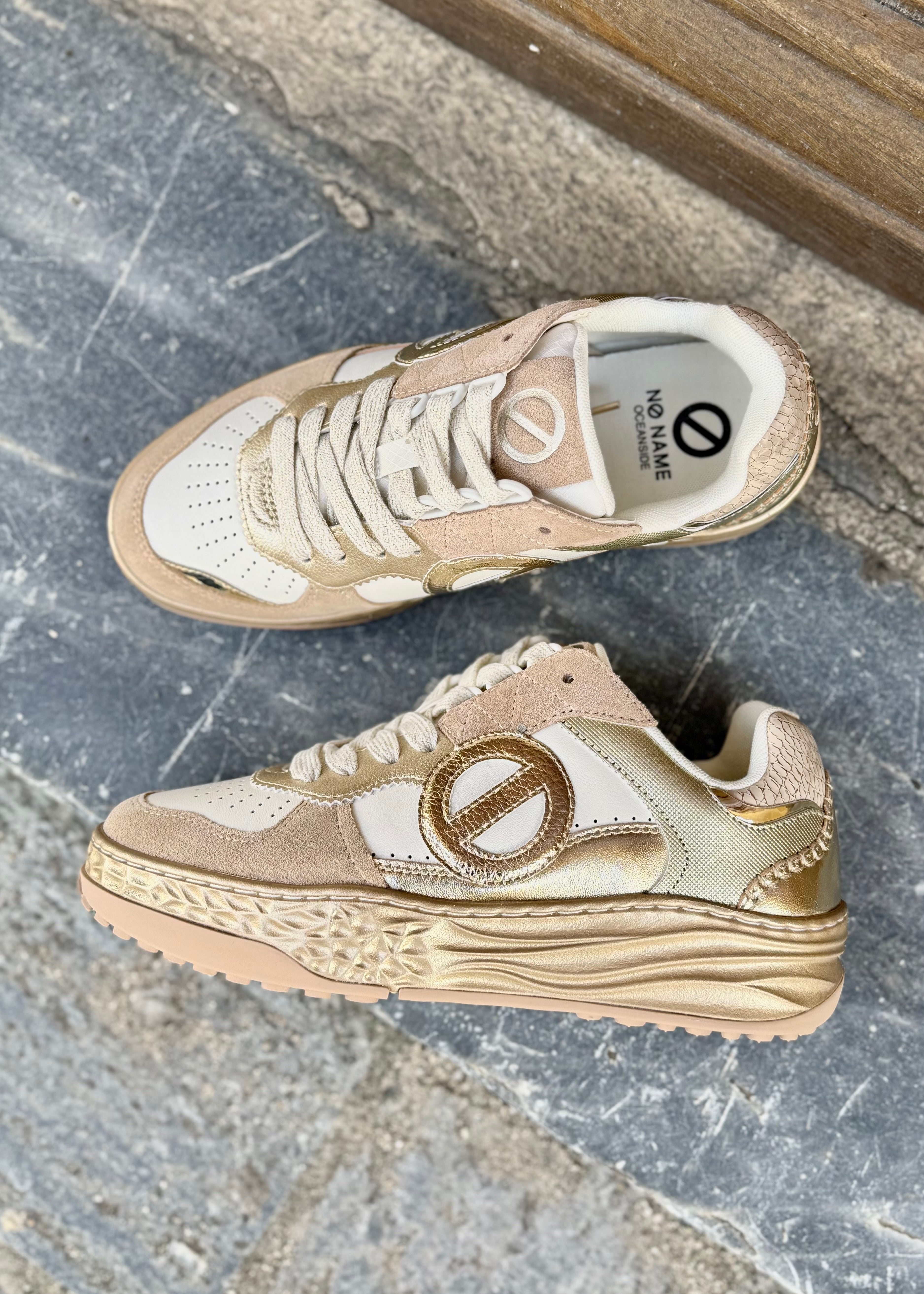 Baskets No Name Tyler court - White/Gold No Name
