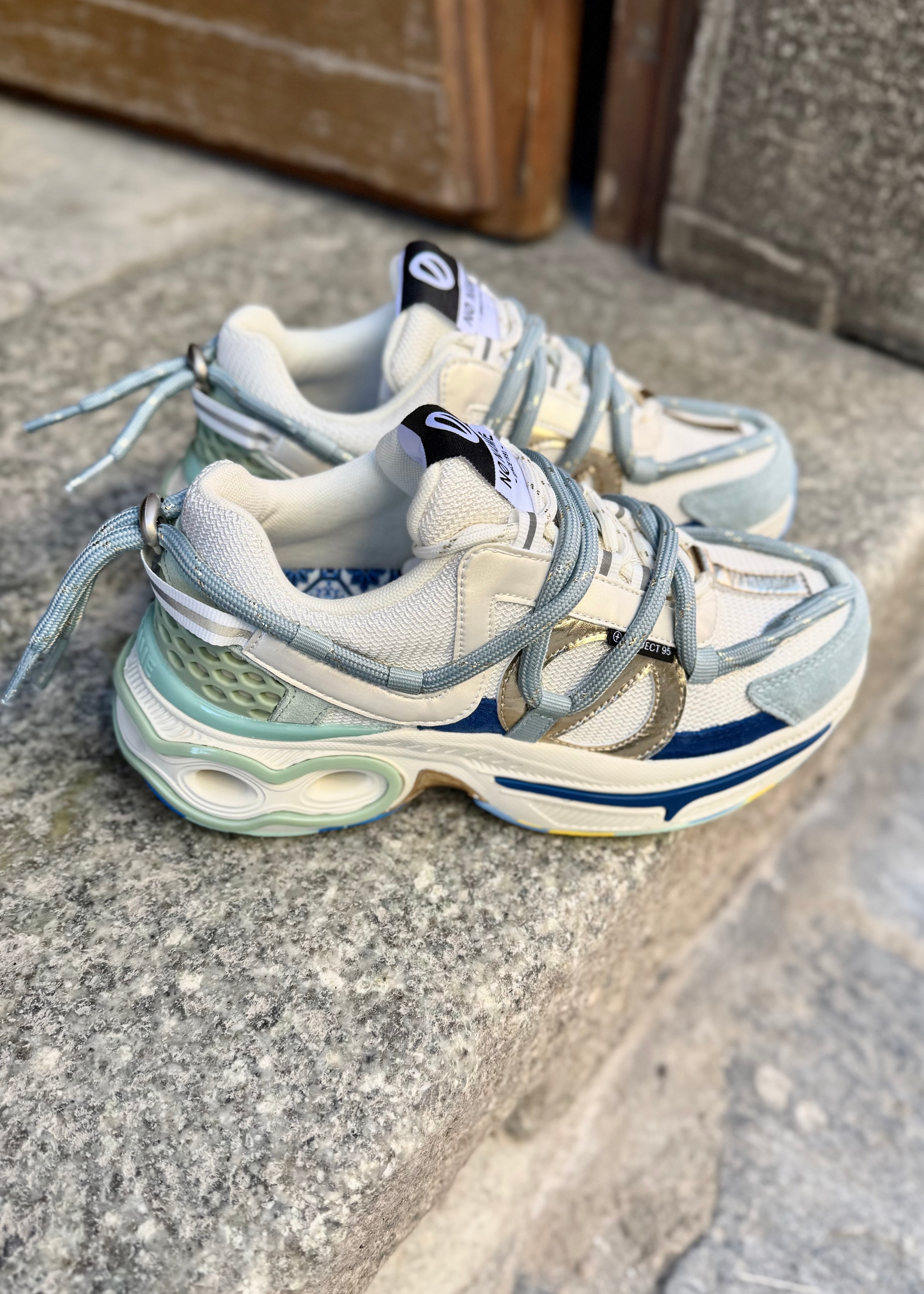 Baskets No Name Willo runner - Sky/Gold No Name