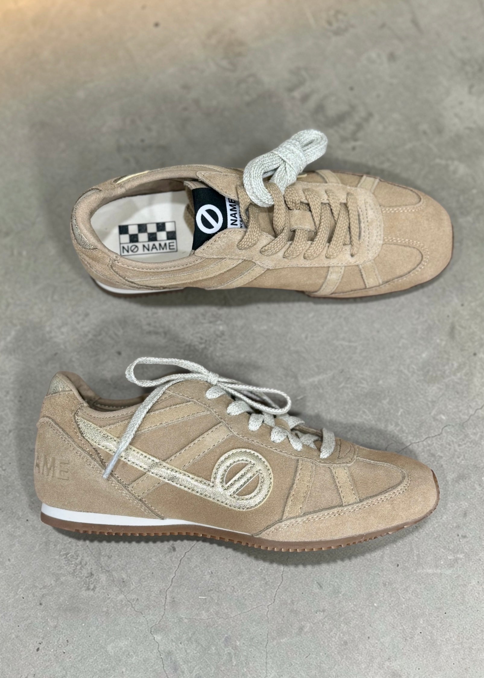 Baskets No name EVO Run Nude suède No Name